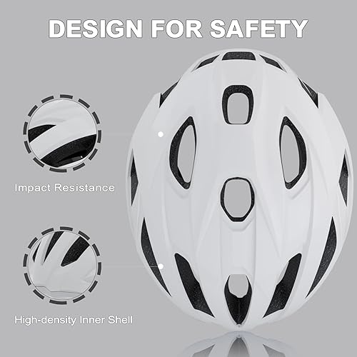 Miniatura 2 de Cascos de bicicleta para adultos para hombres y mujeres, casco de bicicleta de carretera ligero y elegante