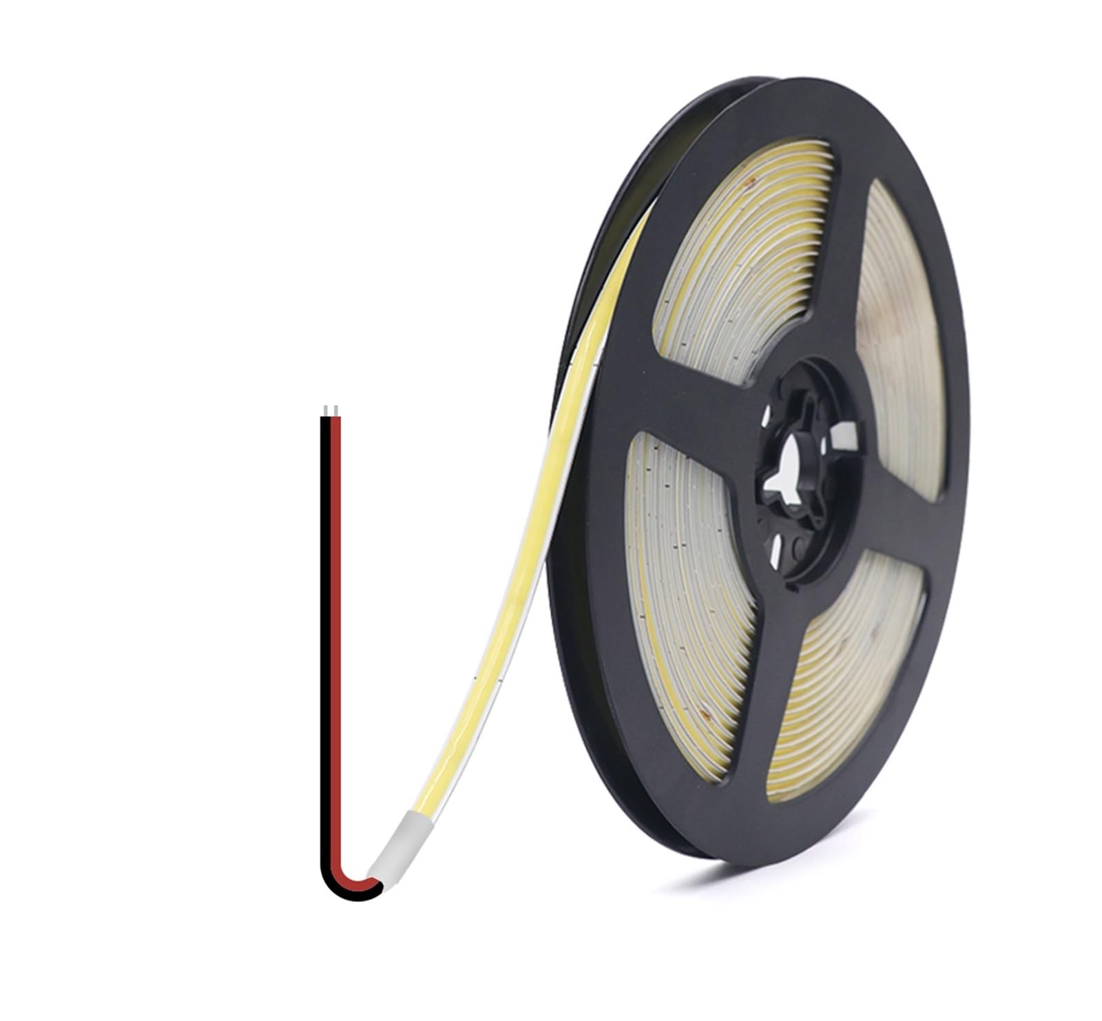 wenwendianzi USB COB LED Strip 3mm 5mm 8mm Width 12V 320LEDs Flexible LED Strip Light with Adhesive High Density Linear Lighting(White,5V 5MM 2PIN WIRE_4 M)