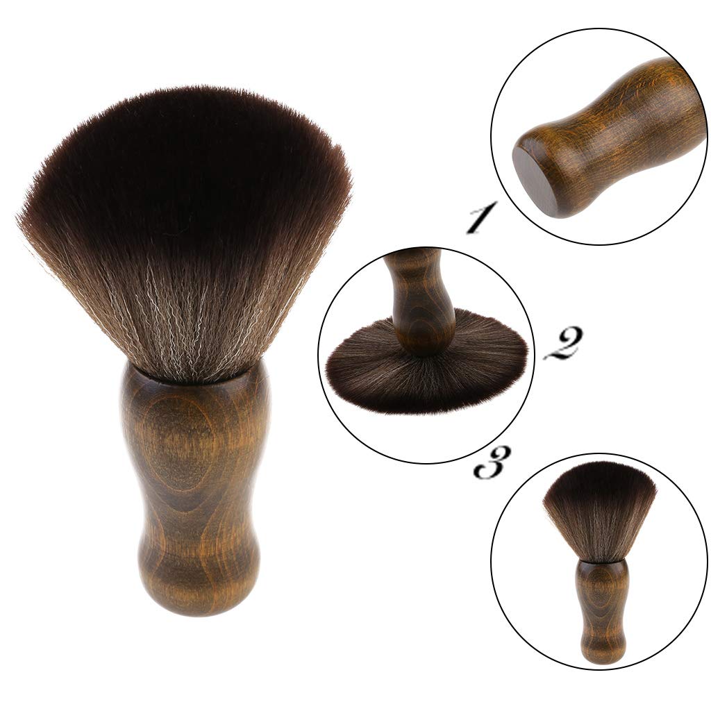 Brosse de nettoyage avec poignée en bois pour disques vinyles LP