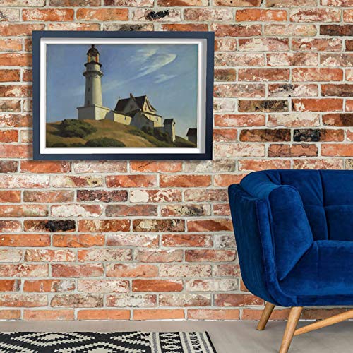 Affiche encadrée Lighthouse at Two Lights de Hopper : une invitation à la sérénité - 3