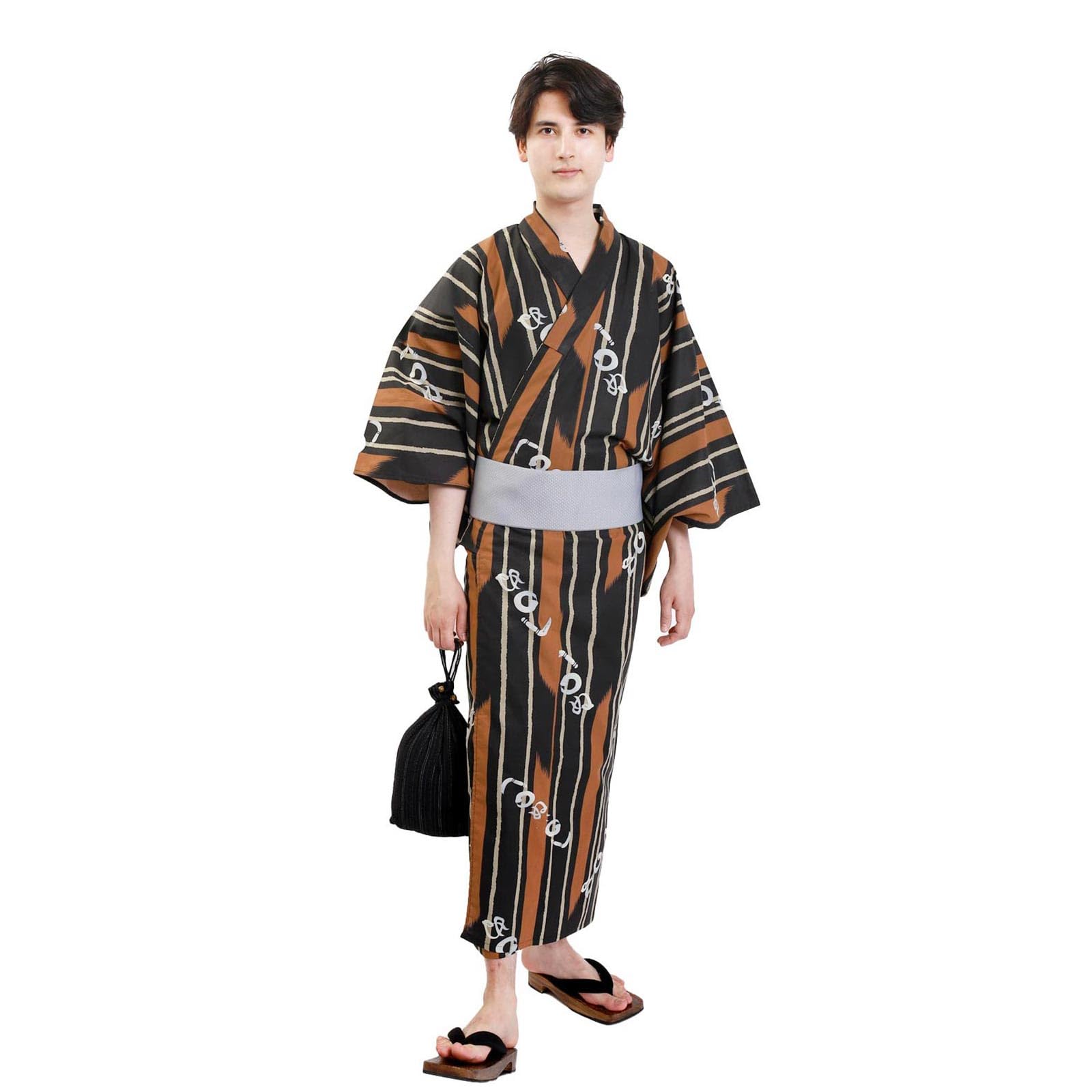 紳士　婦人　浴衣地　2本セット KIMONOMACHI 浴衣 セパレート レディース 3点セット （二部式