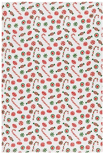Image of Now Designs Floursack Kitchen Towels Quick Dry Cotton Hand Towel Set, 3 Count, Christmas Nutcracker, 20 x 30 in