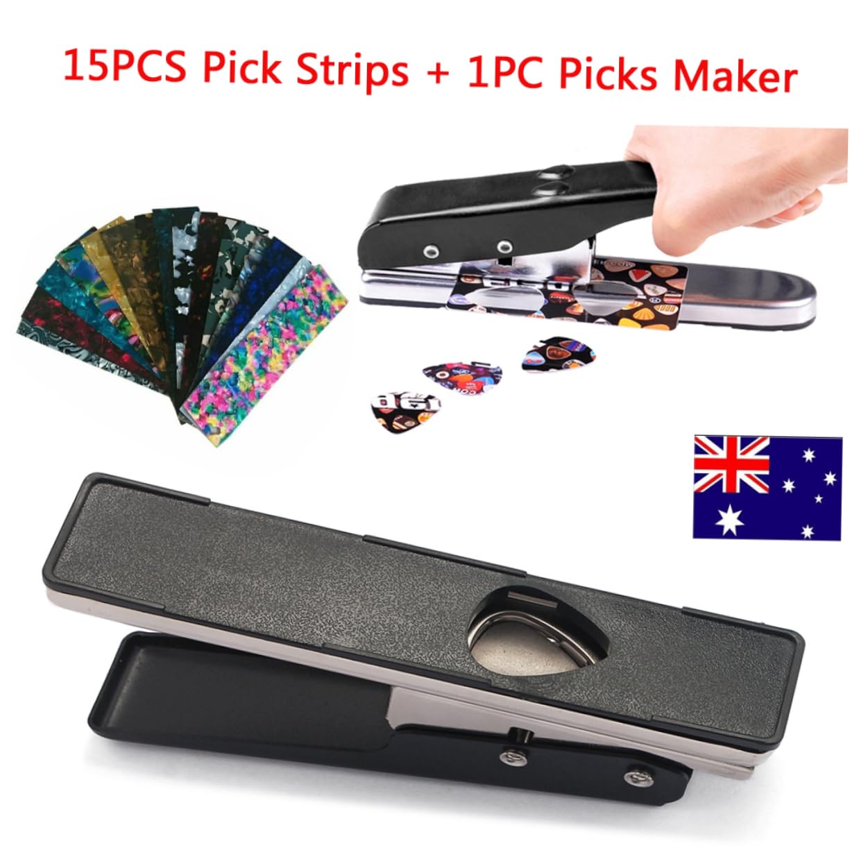 Macchina per Plettro Chitarra Professionale Taglierina per Plettri Compatibile con Derlin per Accessori Chitarra Personalizzati e Fai da Te