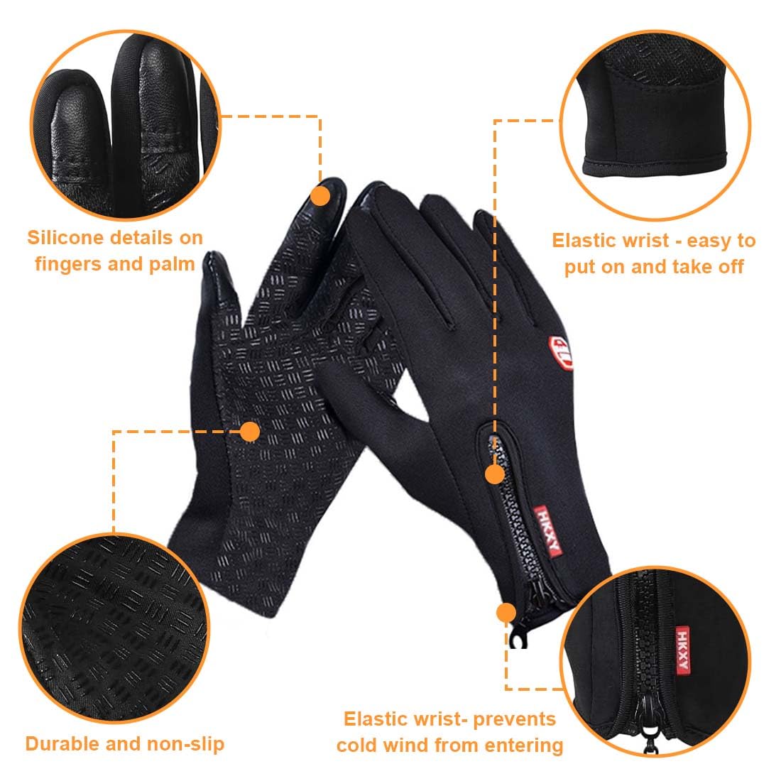 Guantes de Equitación de Cuero Sintético para Mujer