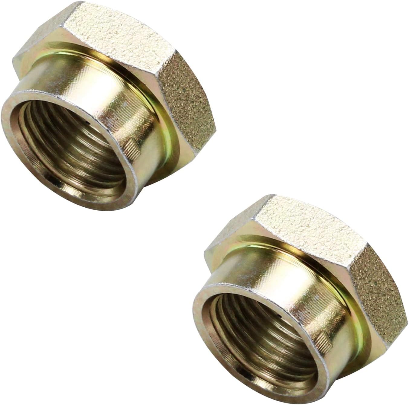 Detroit Axle - Front Wheel Hub and Bearing Assembly w/CV Spindle Nuts Replacement for K1500 K2500 Tahoe Yukon Cadillac Escalade