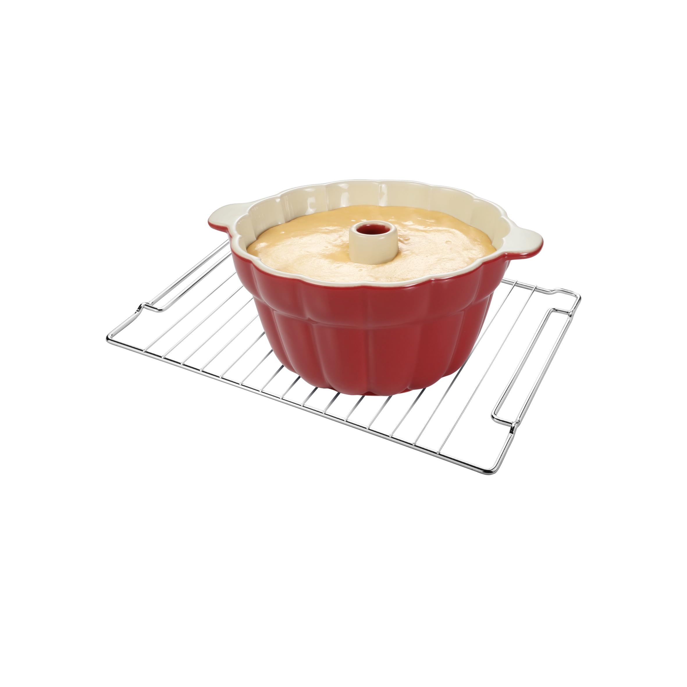 Tescoma 622204 Delicia Moule céramique a kouglof, rouge, 28,5 cm