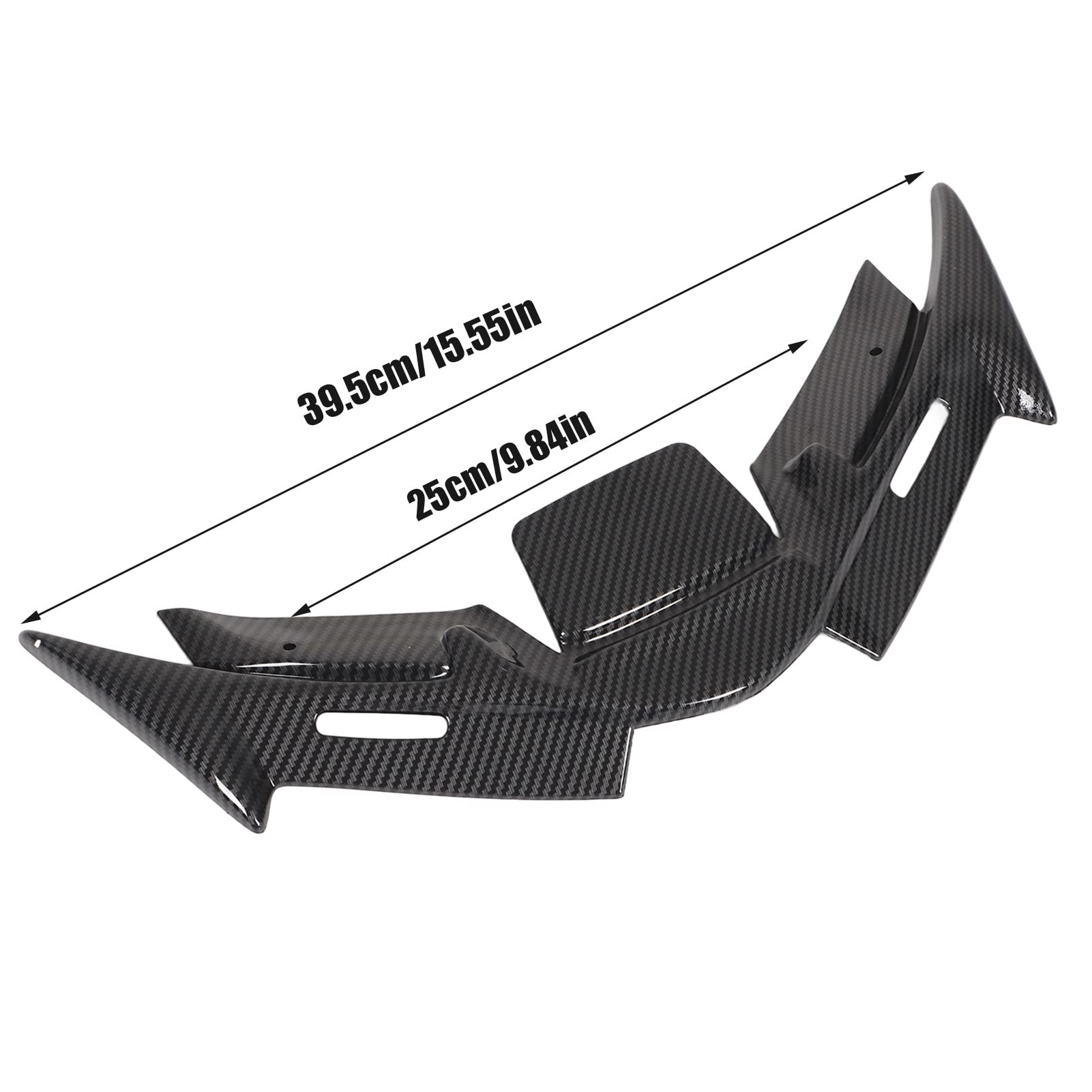 Alerón de carenado delantero para YZF R15 V4 2022 y posteriores, cubierta de alerón de carenado aerodinámico de ABS para motocicleta con diseño deportivo, pieza de repuesto (Patrón de fibra de