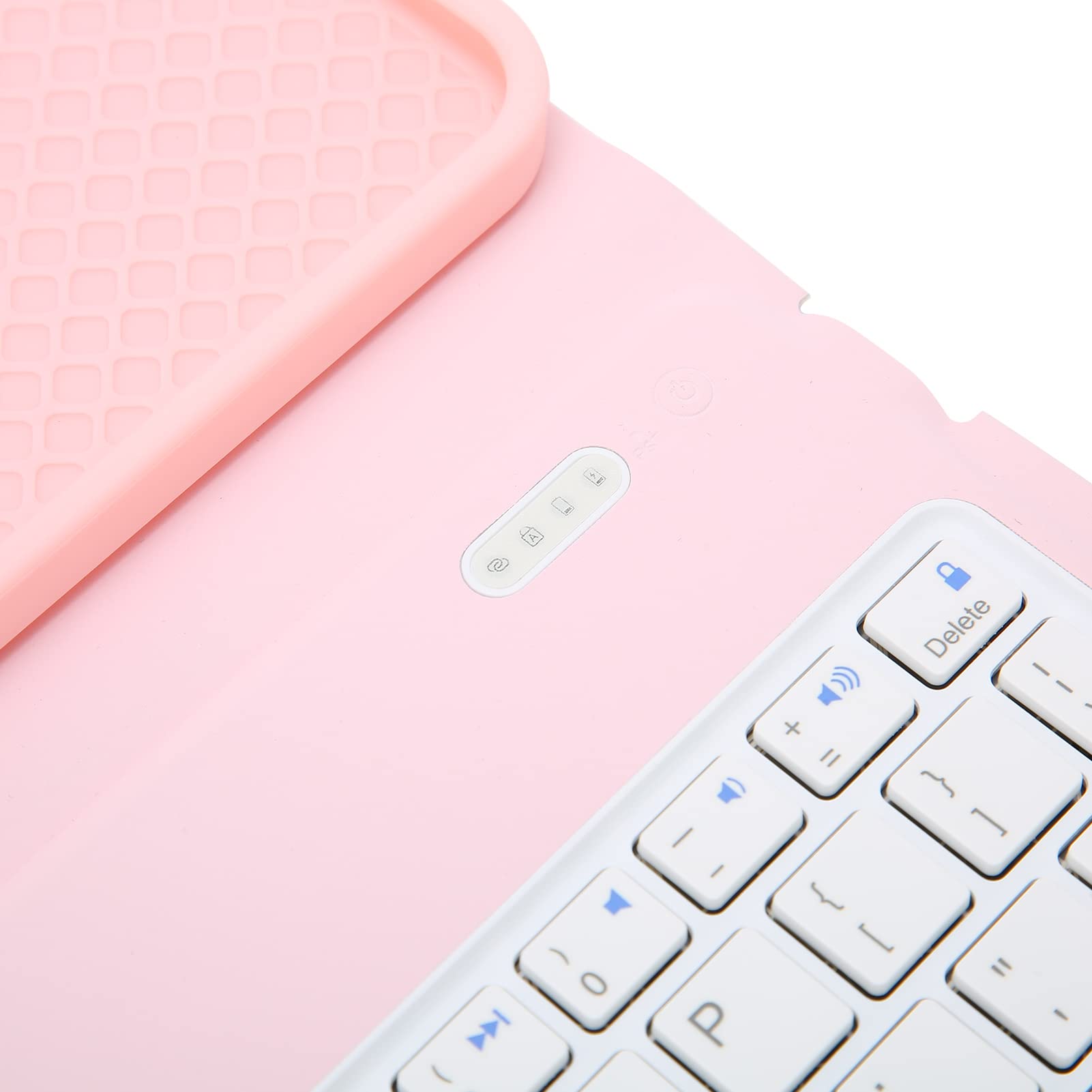 Custodia per Tablet Simpatica Protezione a Tutto Tondo Incisione Accurata per Tablet IOS Pelle PU Rosa