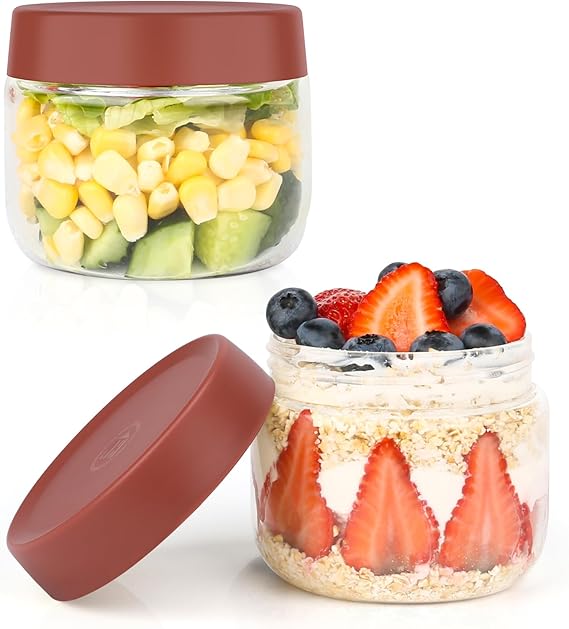 Verres à Yaourt Avec Couvercle, Verre Dessin Animé, Pot à Yaourt, Pots à Confiture,... | Bol