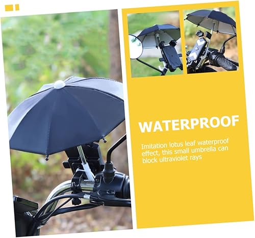 Miniatura 9 de 4 unids paraguas teléfono cubierta de sombra móvil al aire libre para el uso del teléfono pequeño paraguas decorativo ligero UV portátil diseño