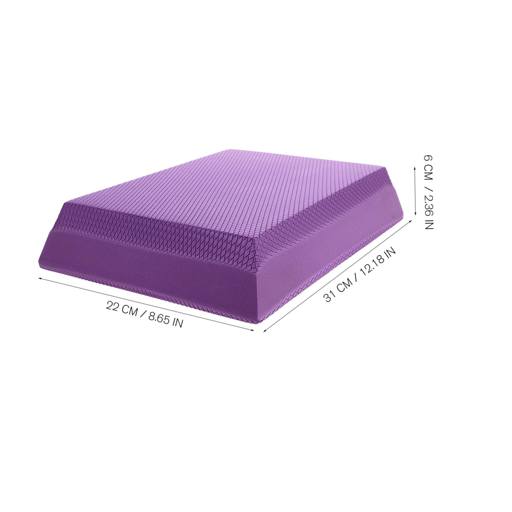 Colchoneta de Equilibrio para Yoga Portátil Almohadilla de Entrenamiento de Estabilidad para Manos y Rodillas Soporte para Pilates y Fitness Casa o Gimnasio Color Púrpura