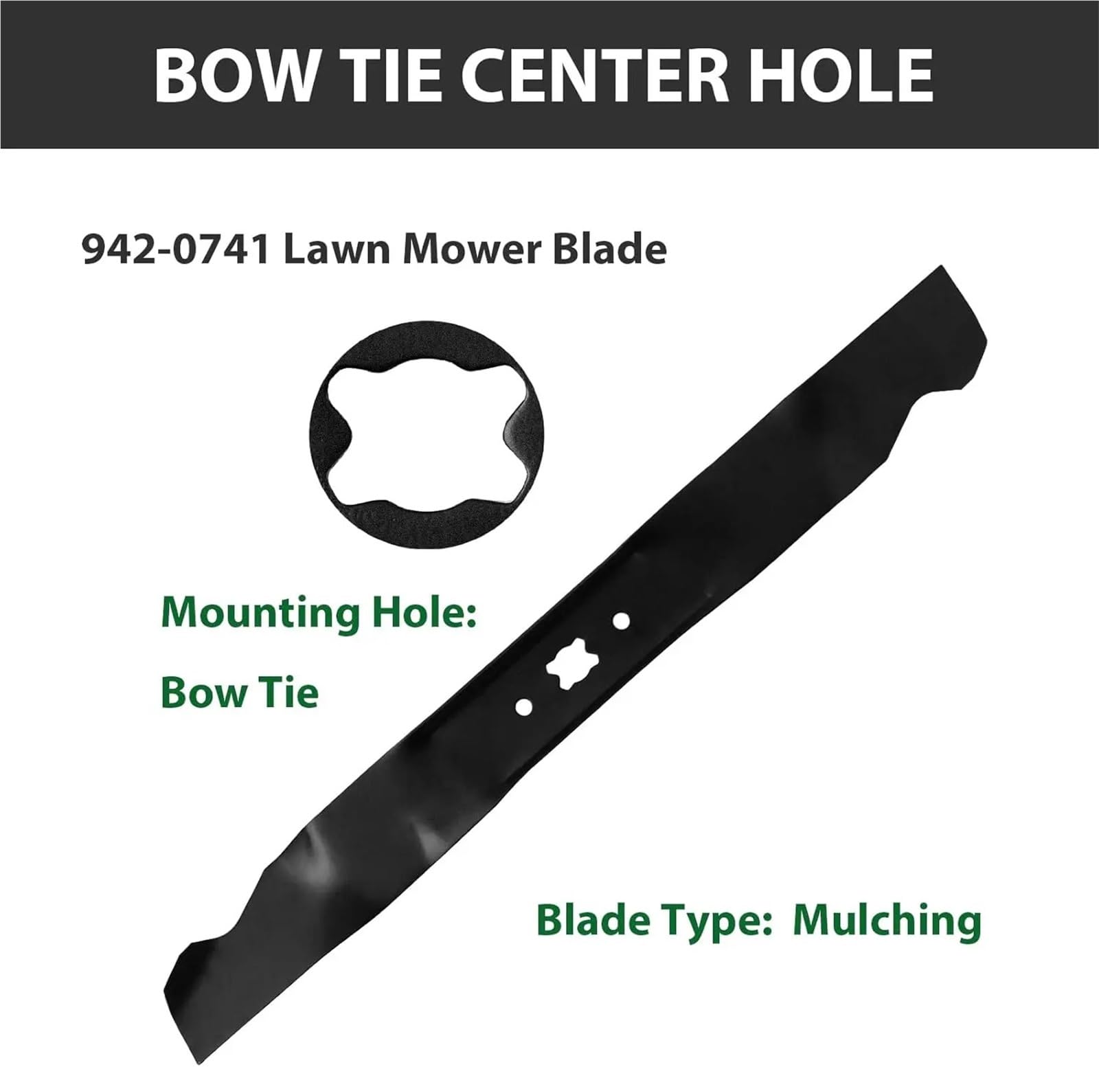 Paquete De 2 Cuchillas De Repuesto For Cortacésped De 21 Pulgadas 742-0741/942-0741, Compatibles con Troy Bilt, TB280ES, Pieza De Repuesto De La Serie 247
