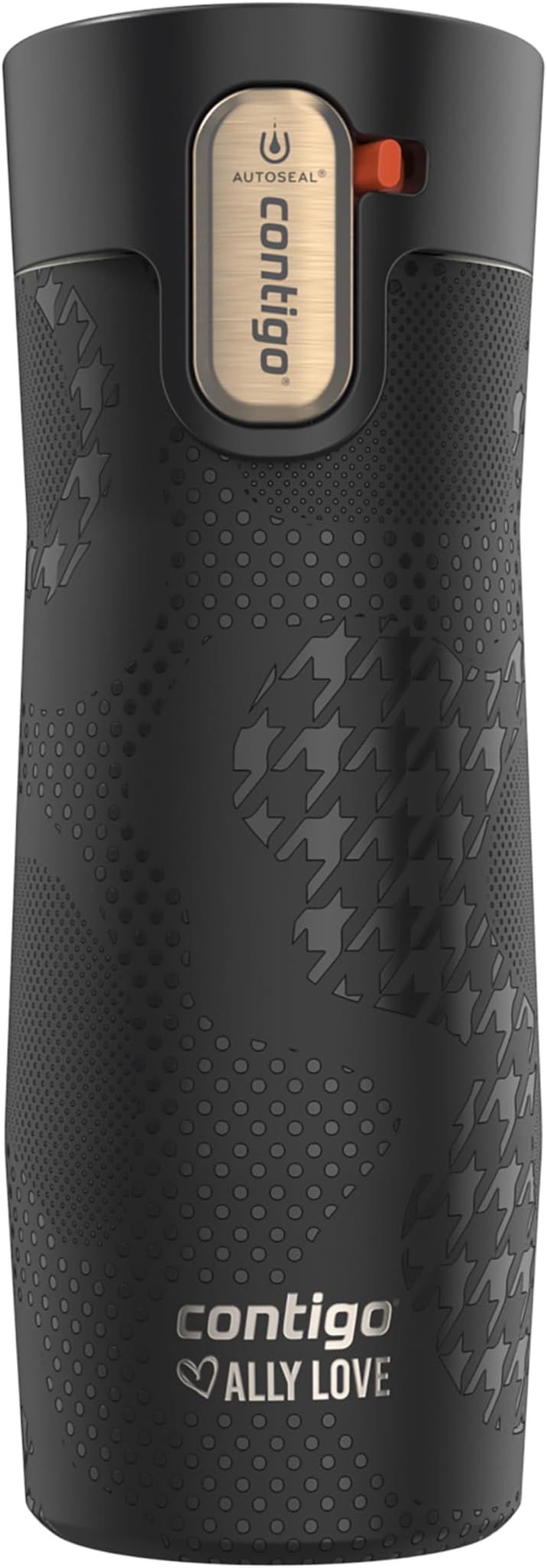 x Ally Love Stainless Steel Vacuum-Insulated Travel Mug with Autoseal and Easy Clean Lid, Spill-proof, Keeps Drinks cold 24 hrs & hot for 11 hrs, BPA Free, 16oz., West Loop 3.0, Licorice