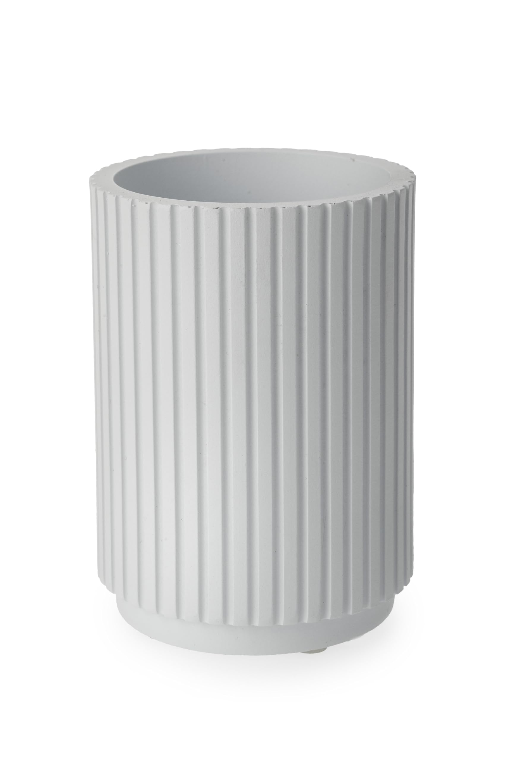 Blue Canyon White Newly Launched Berkeley Tumbler, Polyresin Toothbrush, Bathroom Glass, Cup For Bathroom, Durable Construction, Mouthwash Cups, Reusable, Portable Makeup Brush Holder,