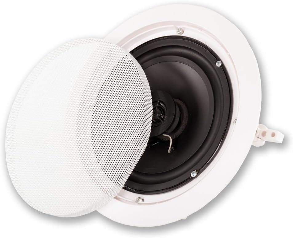 Amazing 🔥 Acoustic Audio by Goldwood Acoustic Audio HT-67 in Wall in Ceiling 1750 Watt 6.5 Home Theater 7 Speaker System, White Limited Stock Acoustic Audio by Goldwood Acoustic Audio HT-67 in Wall in Ceiling 1750 Watt 6.5 Home Theater 7 Speaker System, White