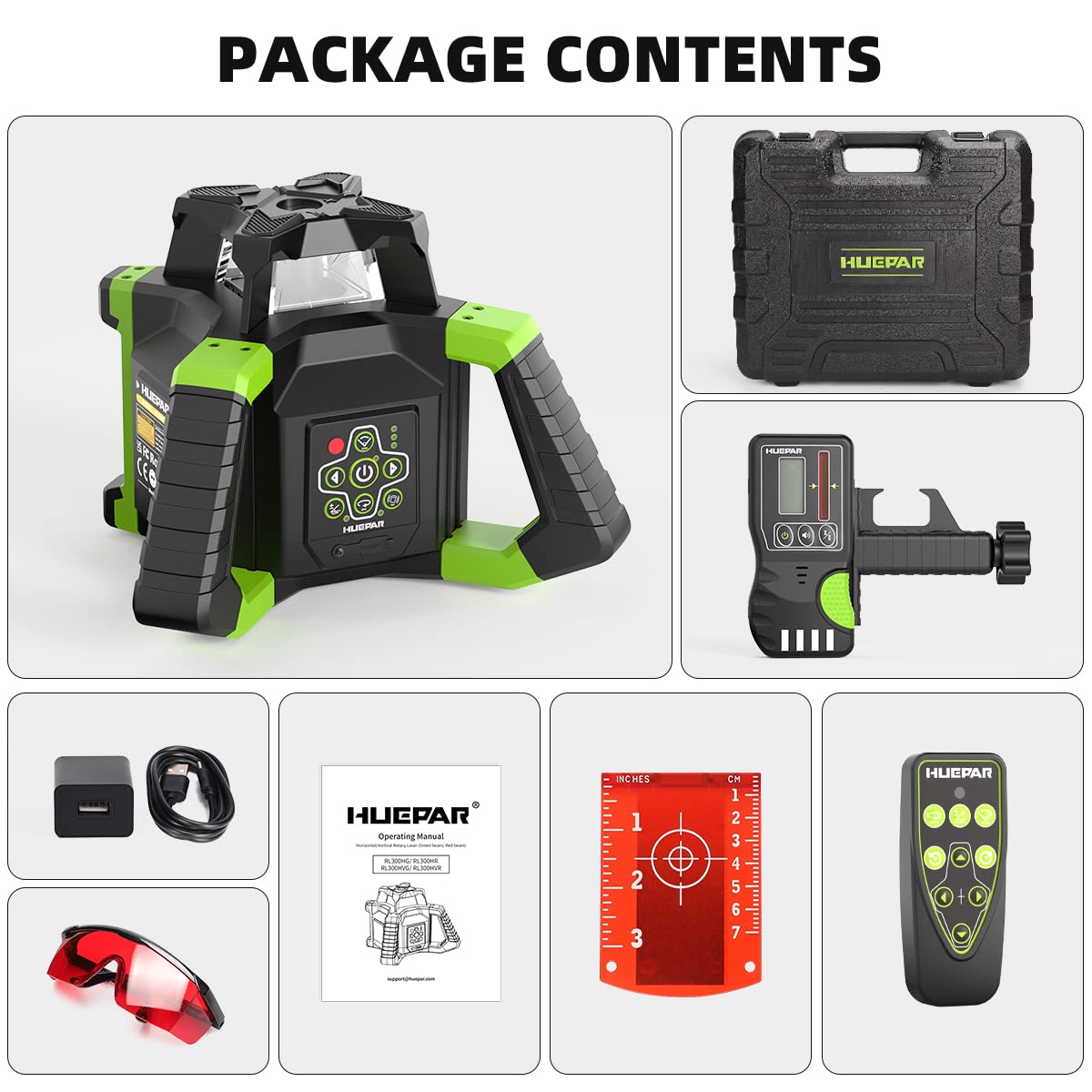 Huepar Rotary Laser Level - 360° Beam, FREE SHIPPING -7