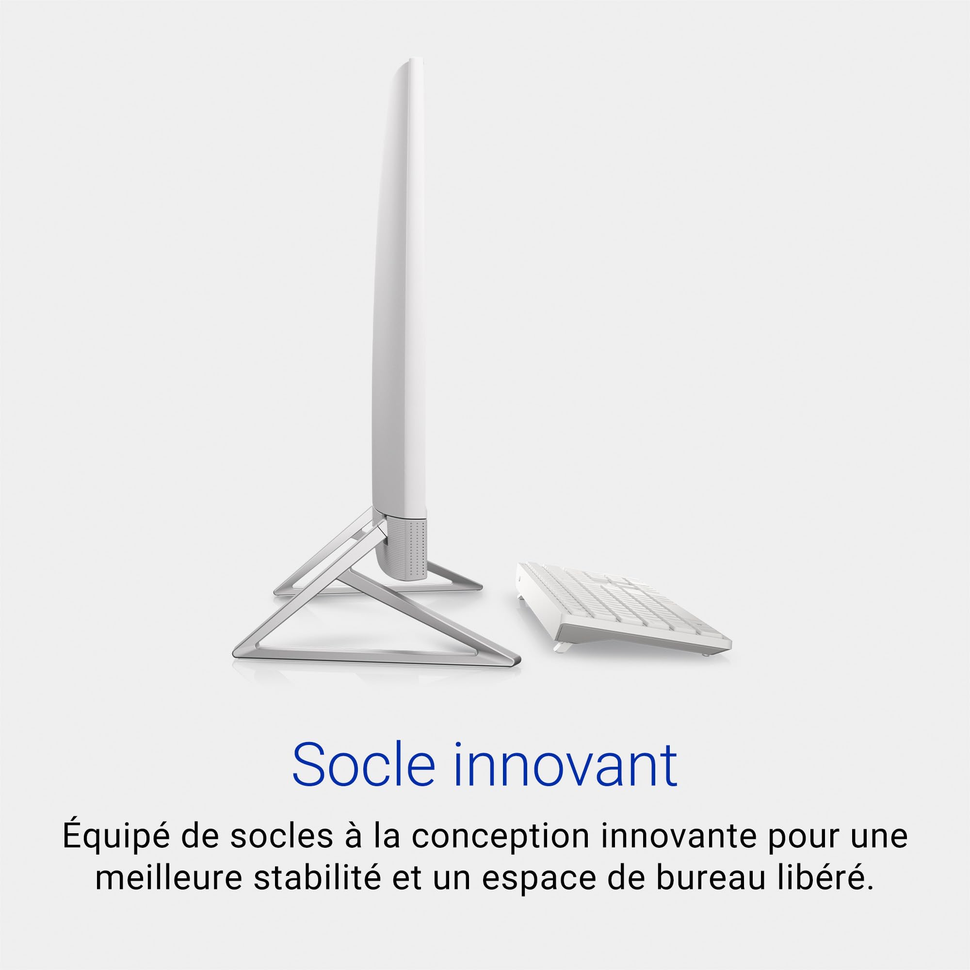 Dell Inspiron 24 5430 Ordinateur de Bureau Tout-en-Un 23.8" FHD, Processeur Intel Core i5-1334U, Graphique Intel, RAM 8Go, SSD 512Go, Windows 11 Home, Clavier Français AZERTY, Blanc
