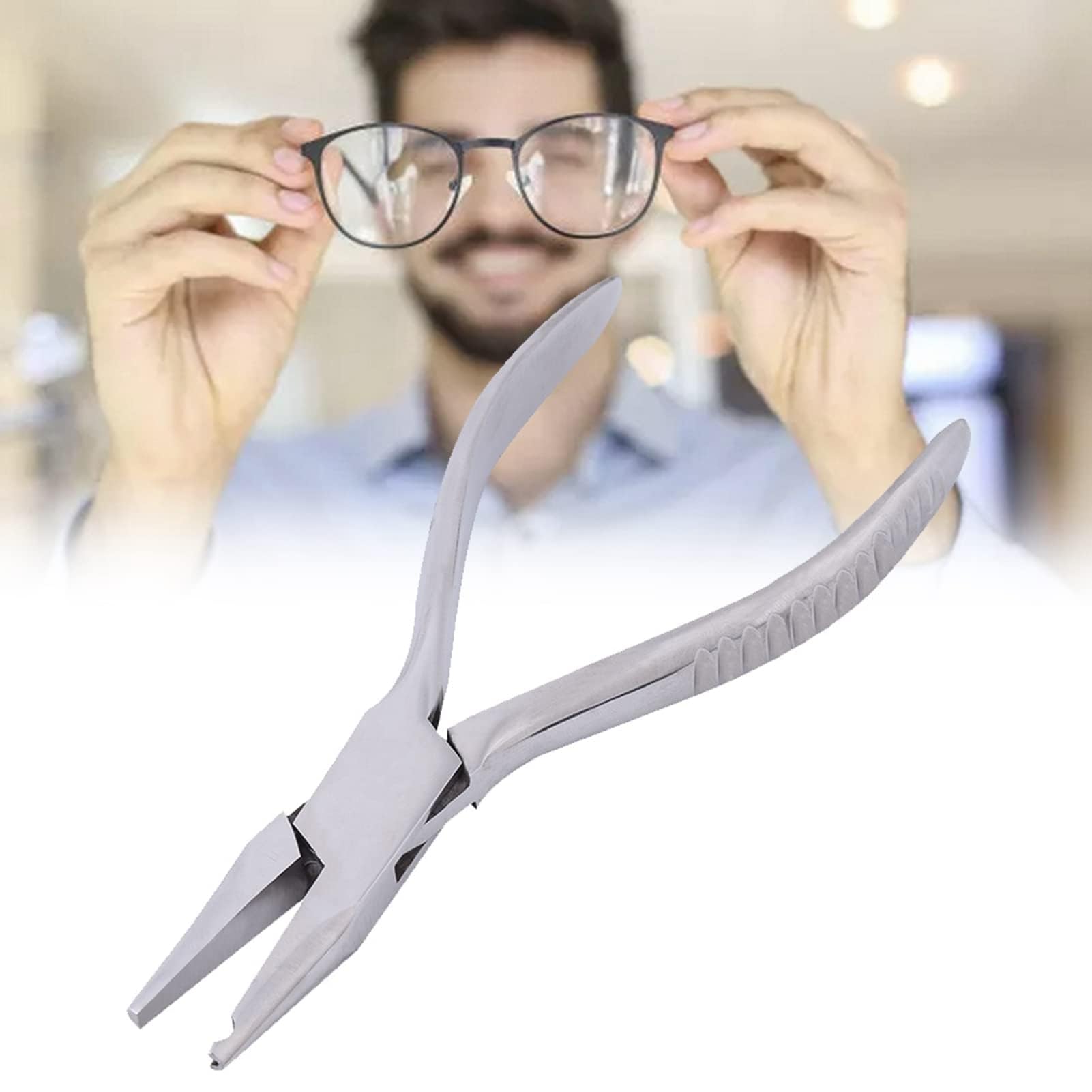 Pince à Plaquettes de Nez Outils de Réglage de Lunettes en Acier Inoxydable Outil de Réparation de Lunettes en Acier Pince de Réglage de Lunettes pour la Réparation de Lunettes et de Bijoux