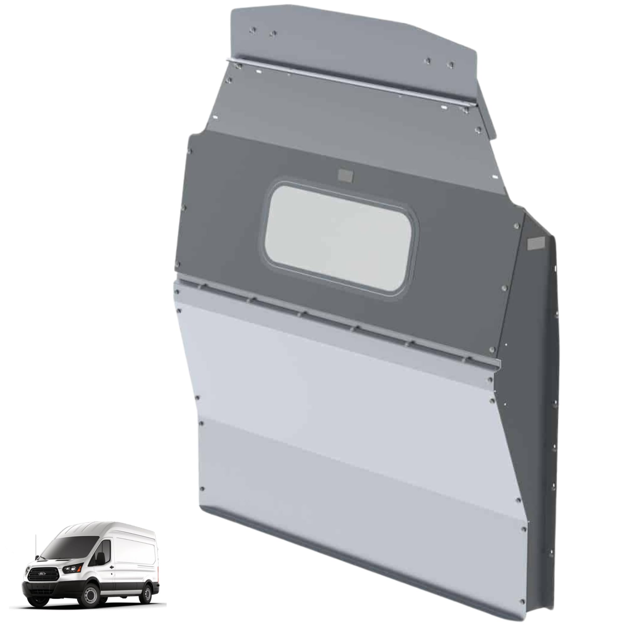 Ranger Design Contoured Cargo Van Partition, Glass, compatible with Ford Transit HR, 3020-FTH