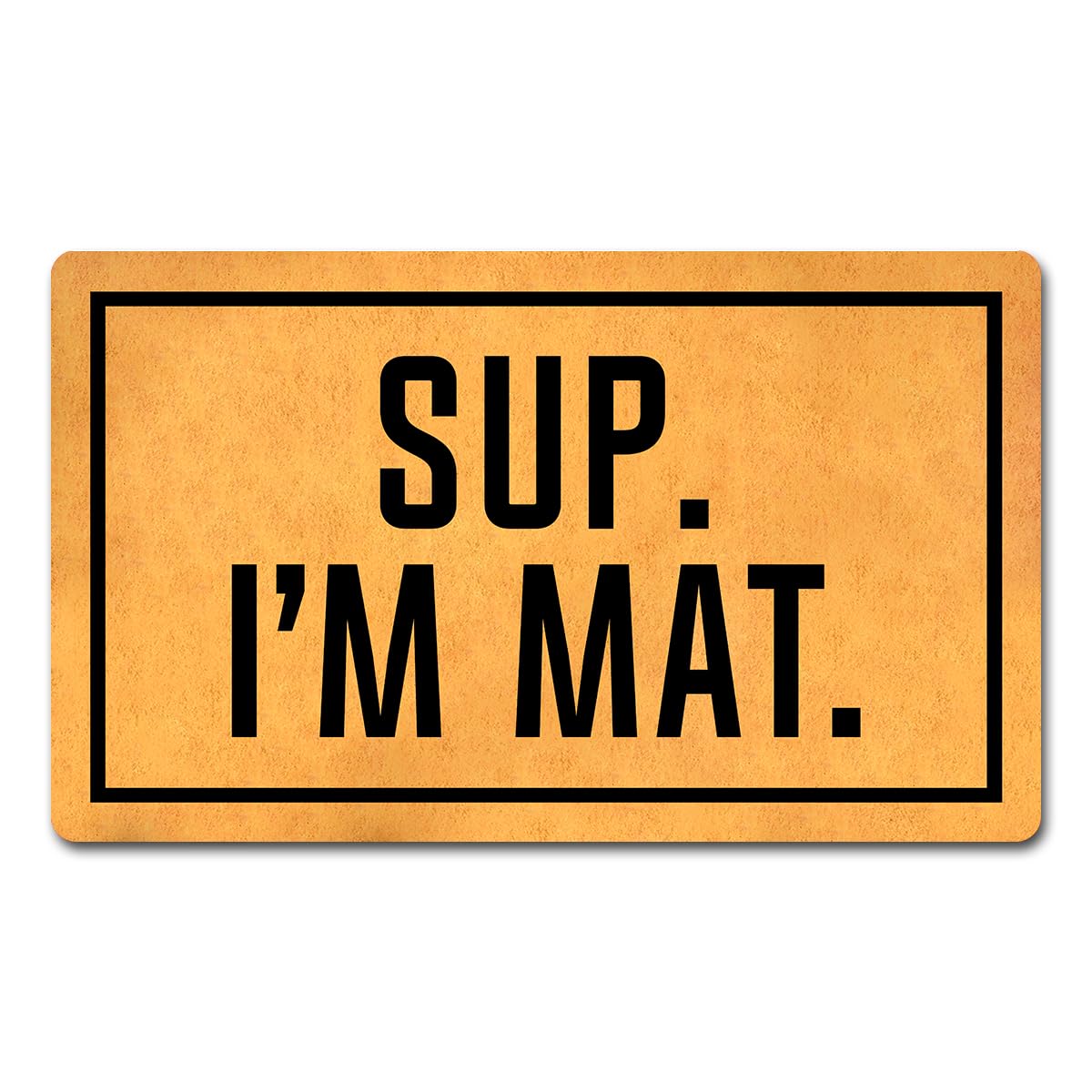 Funny Welcome Doormat Home Decor Rugs Welcome Mat with Rubber Back (18 x 30)inch Sup I'm Mat Doormat For Entrance Way Indoor Front Porch Patio Mats