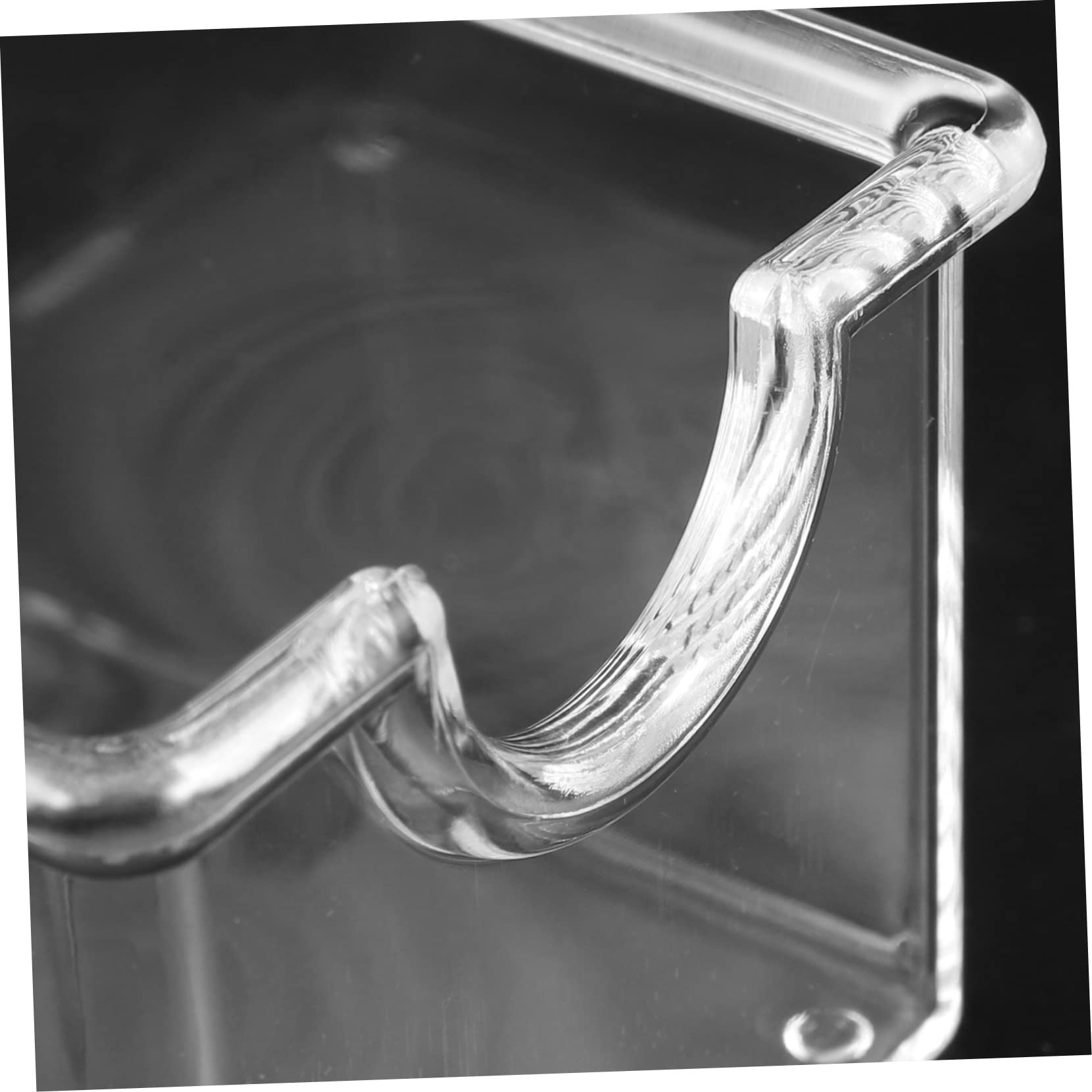 Cabilock 4pcs Tea Bag Holder Acrylic Tea Packet Box Compact Sugar Container for Coffee Bar and Home