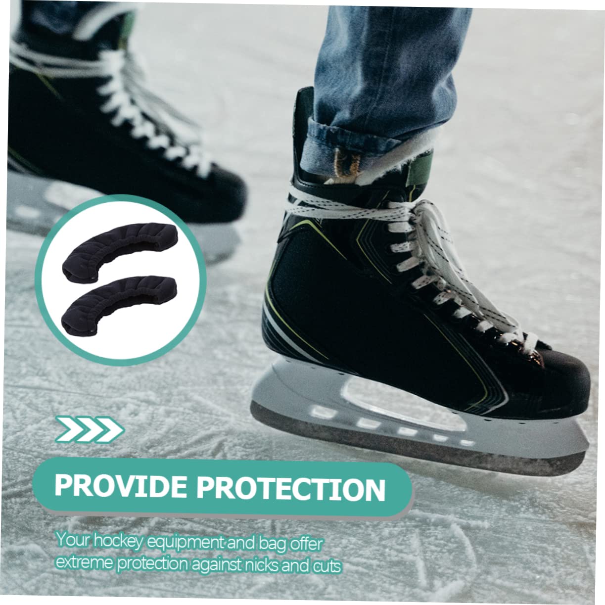 Abaodam Protezioni per Pattini Protezioni per Pattini E Protezioni per Pattini da Ghiaccio Kit di Protezioni per Pattini da Ghiaccio Protezioni per Pattini da Ghiaccio Protezioni