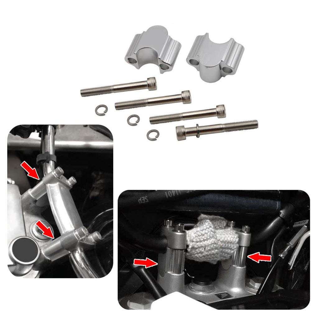 Kit barre di sollevamento per manubrio, realizzate con macchina a controllo numerico, 28 mm, per moto, compatibili con fuoristrada, Dirt Bike, Off Road