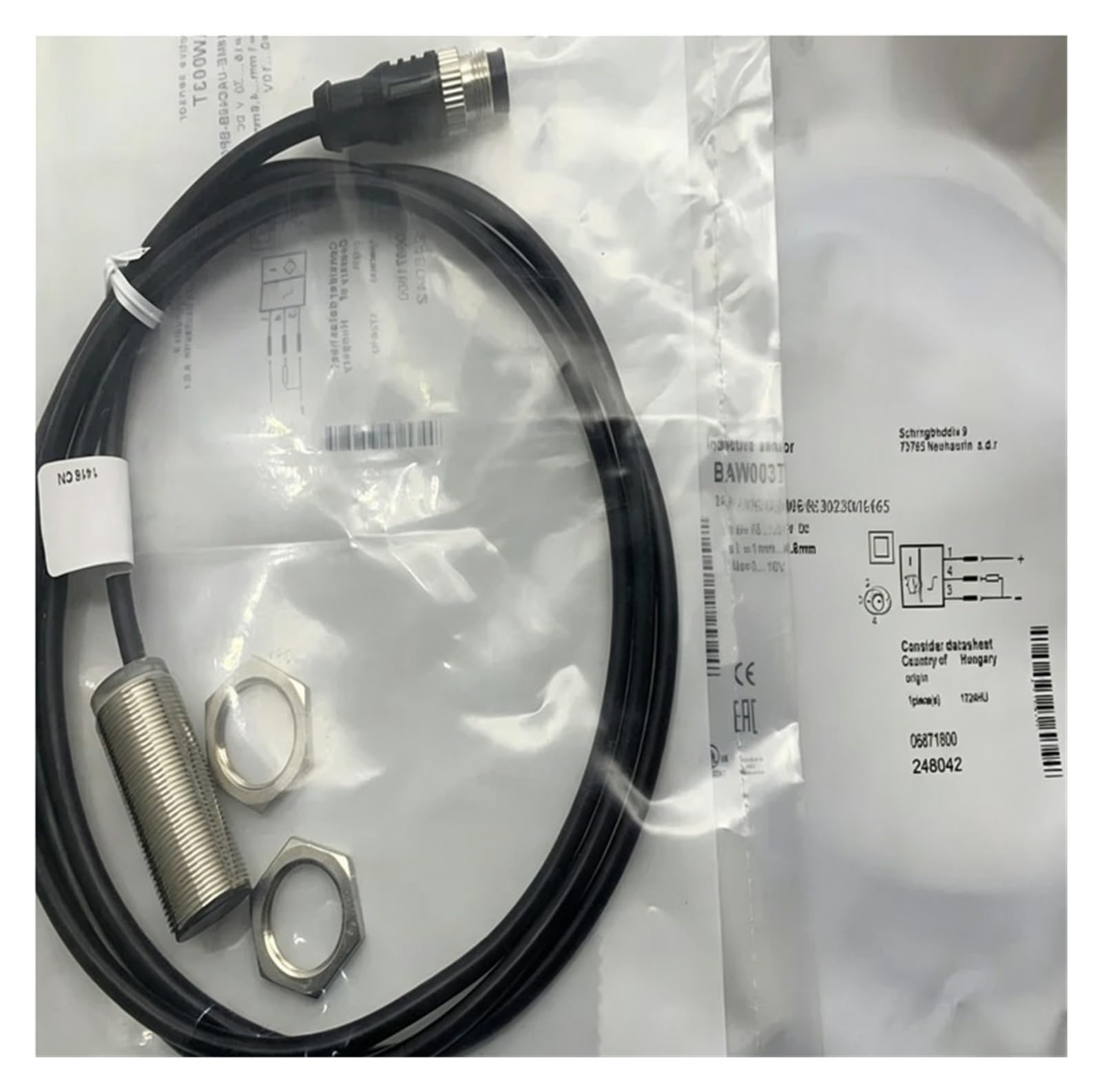 TPKMVGAP 1pcs Proximity switch sensor M18ML-PSC80B-S04K M18ML-PSC50A-S04G-W/-S04G-W045(ML-PSC50A-S04G-W045)