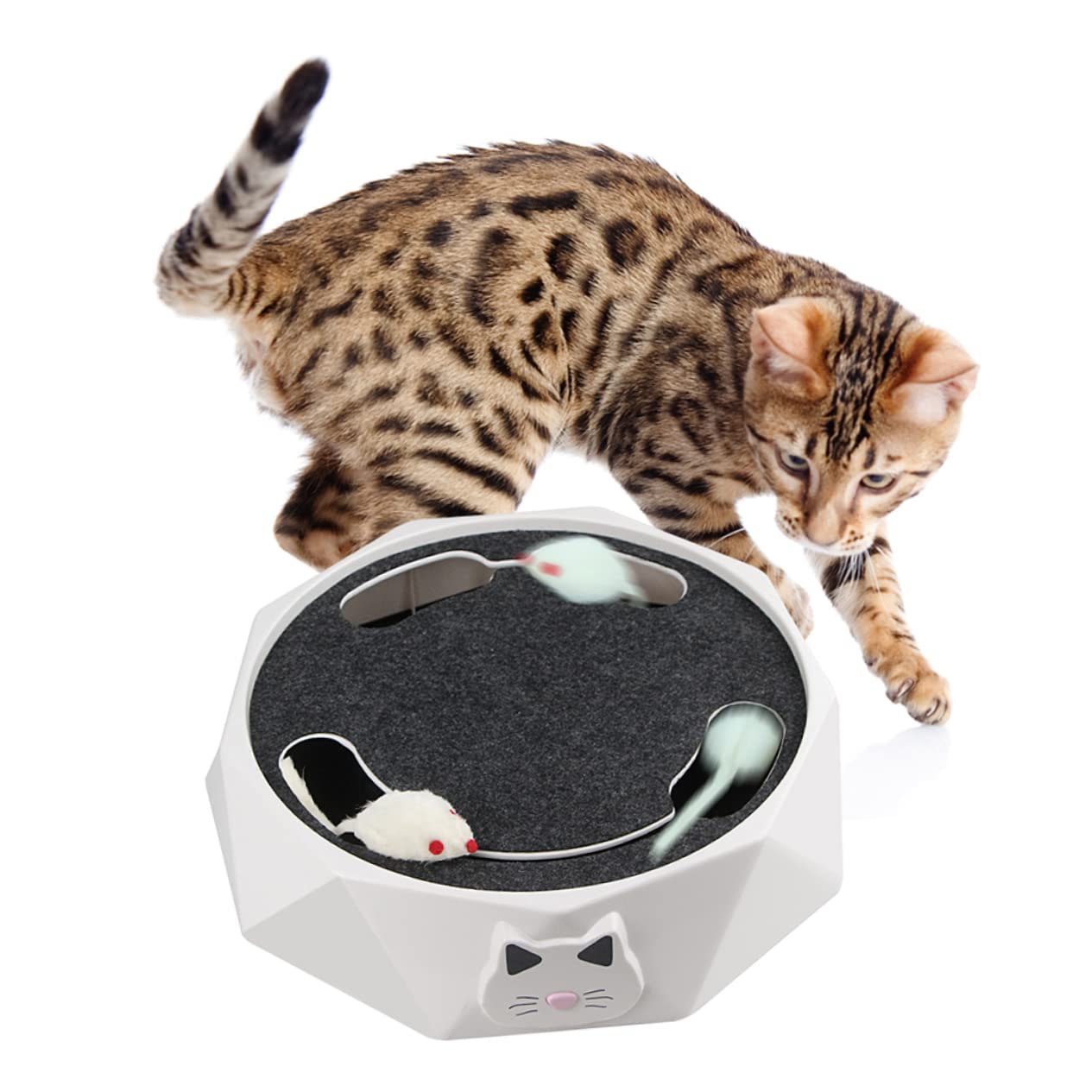 Yardwe Juguete para Mascotas Juguete Divertido para Juguetes para Gatitos Juguete para Mascotas Juguete para Gatos Juguete Eléctrico De Juguete Robótico para Gatos Juguete para