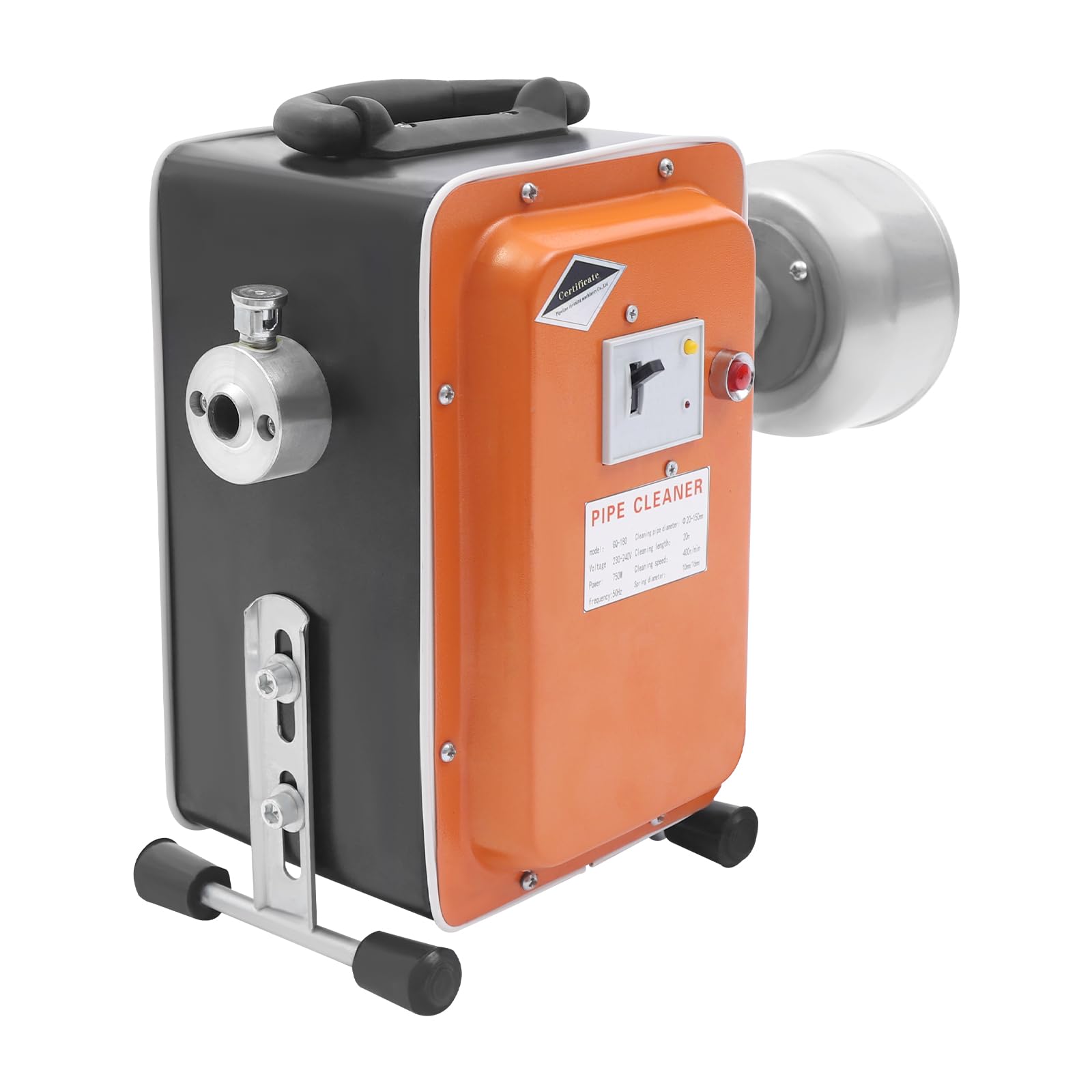 750W Rohrreinigungsmaschine Elektrisch mit 20m Spirale, Rohrreiniger Abflussreiniger Maschine 400 U/min, Abflussreinigungsgerät für Küche Bad Toilette, inkl. Handschuhe & Zubehör