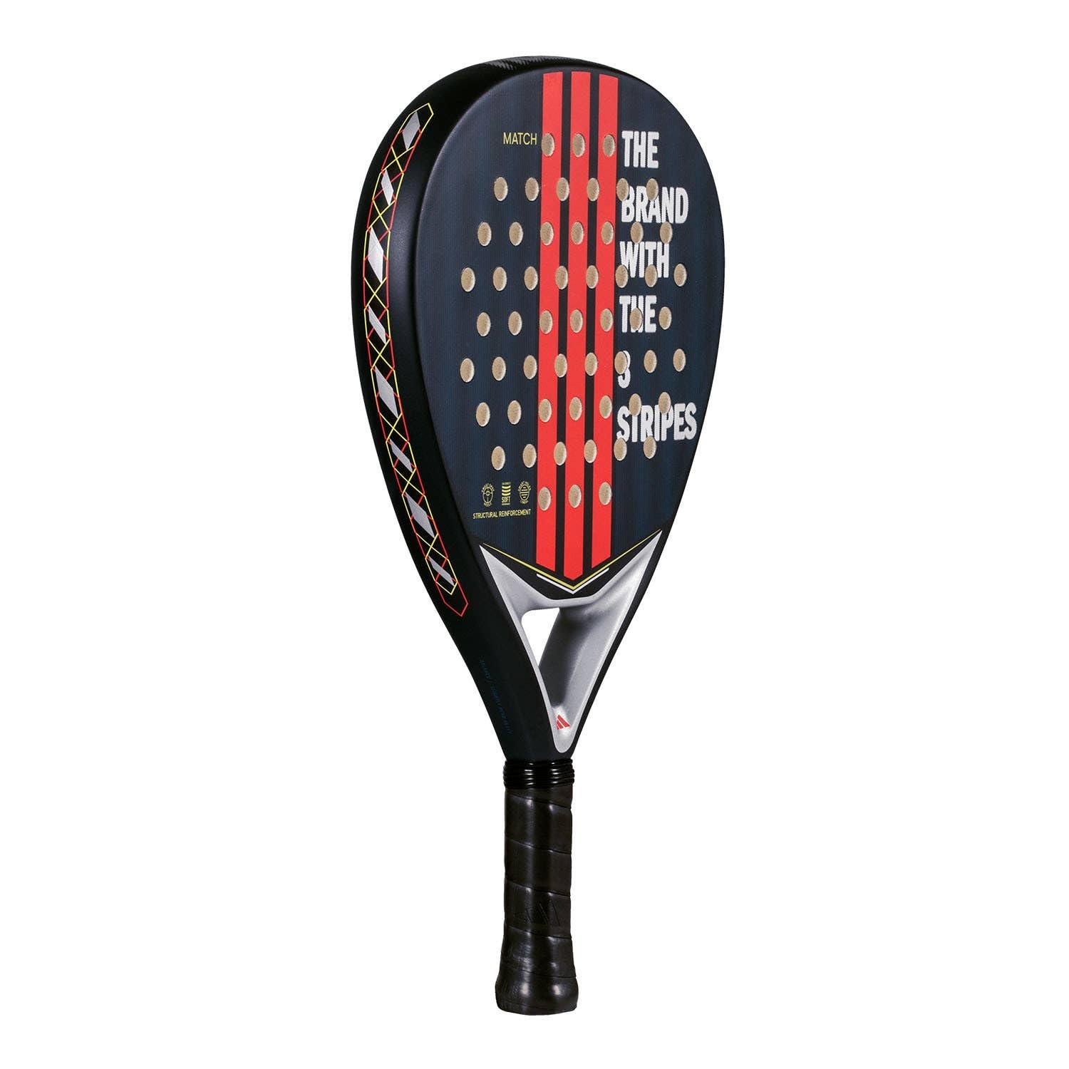 Pala de Padel adidas Match Blue 3.4 Azul roja, Forma Redonda, Goma eva Soft Performance, Fibra de Vidrio