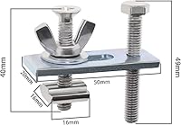 Vista 4 de The Lord of the Tools Kit de abrazaderas de compresor de tuerca en T ajustable, mini accesorio de abrazadera de sujeción en T compatible