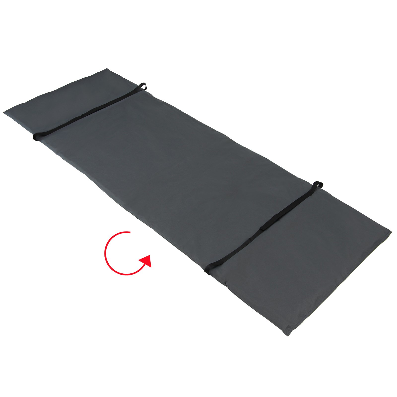 BB Sport universelle Feldbettauflage XXL Maße 210 x 72 cm schützt wärmt und hält, mit Befestigungsbändern