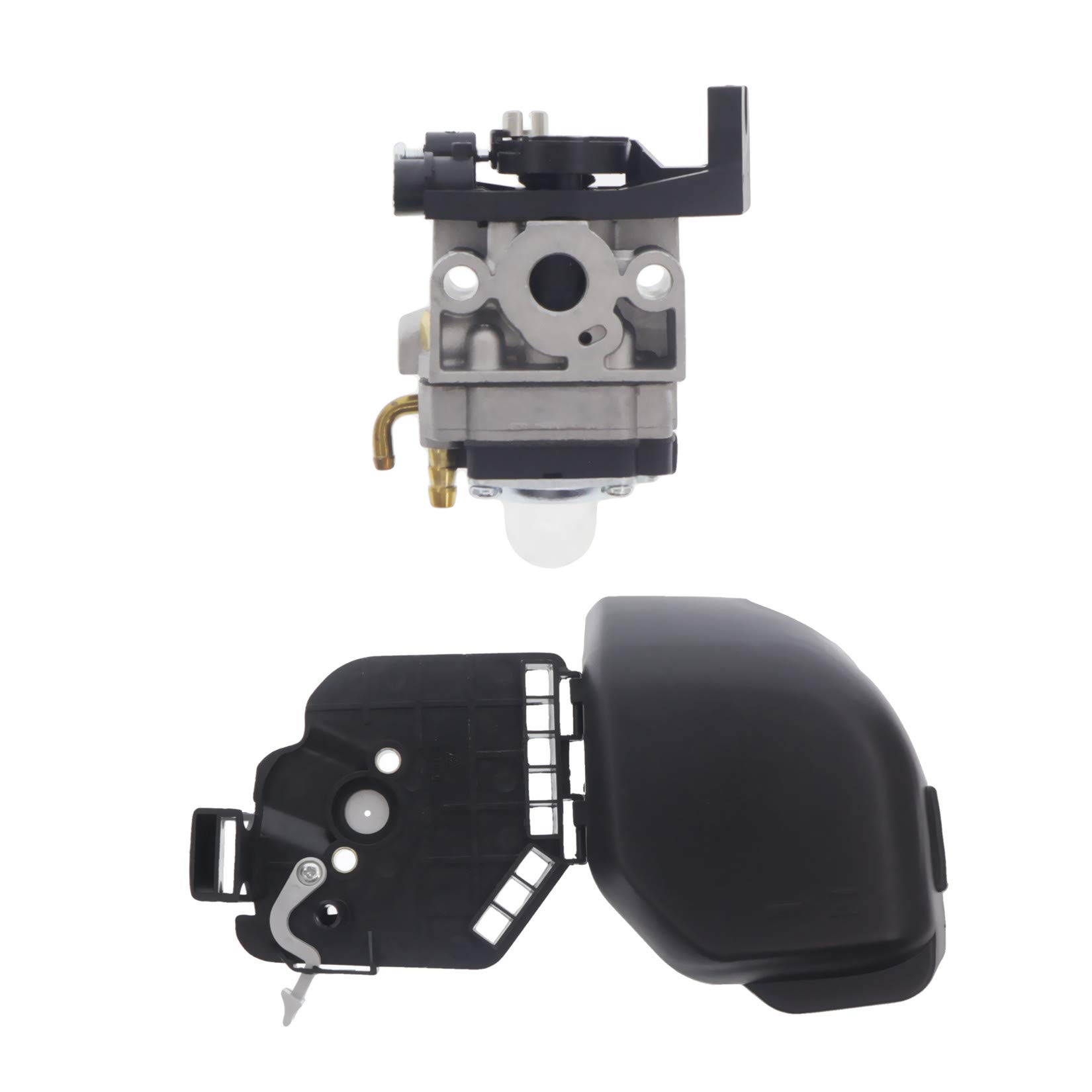 Hutdkte 531008681 Carburetor for Husqvarna 224 L 324 HDA 55X 324 LDX 324 LX 324 RX 324HDA 55x 524 R Blower Trimmer Hedge with Air Filter Cover Kit