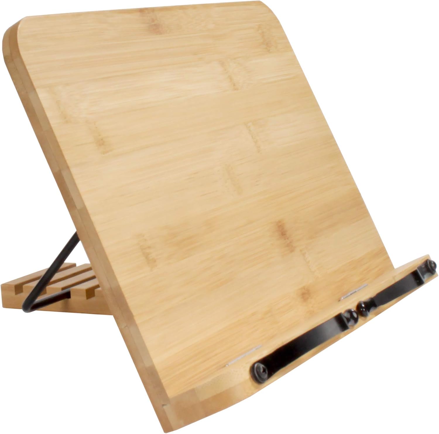 Bamboo Book Stand for Reading, a Cookbook Stand / Recipe
