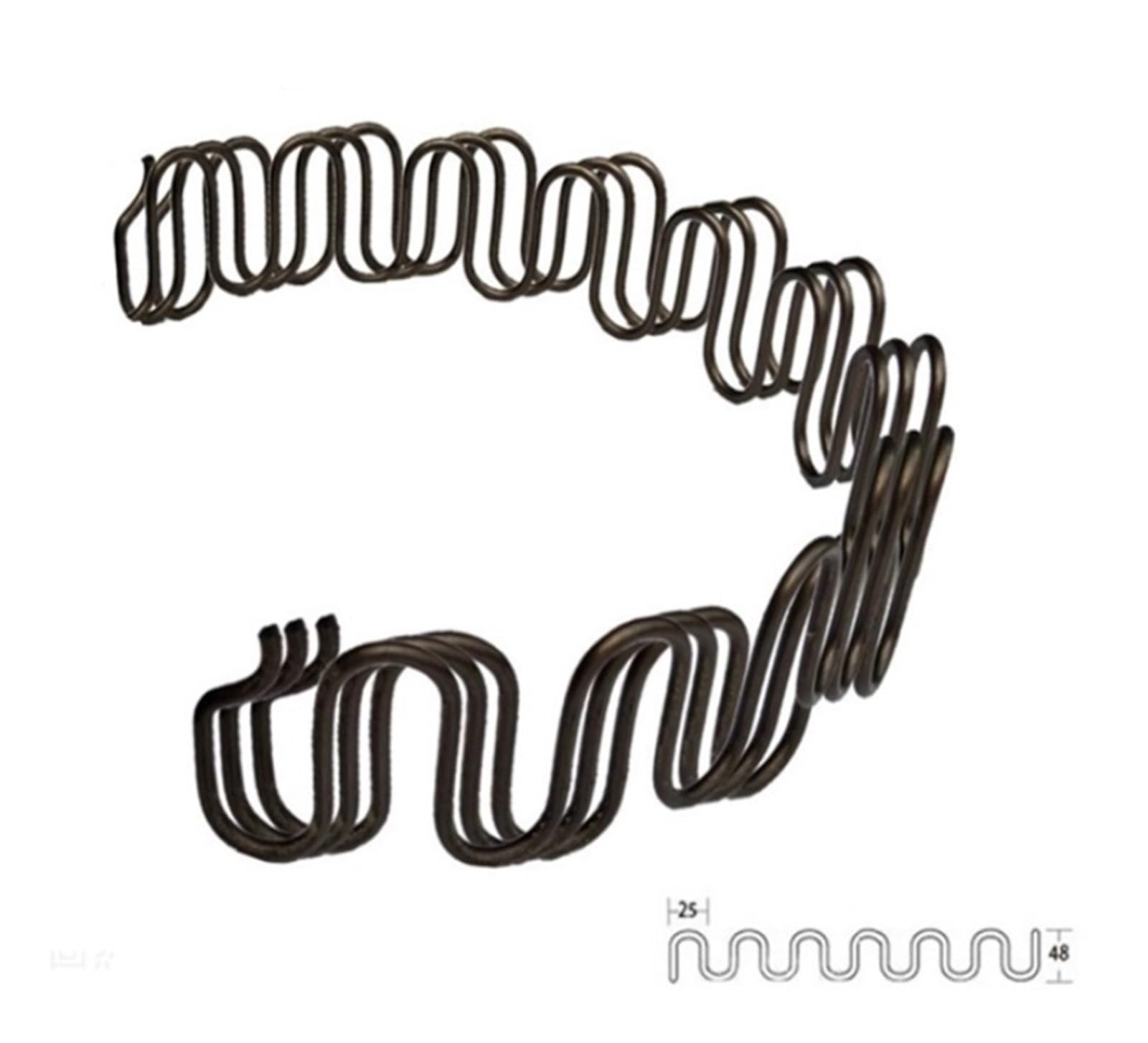 5 stücke Sofa Stuhl Ersatzfedern, Möbelfeder mit Clips, 40 cm 45 cm 50 cm 55 cm 60 cm 65 cm 70 cm 75 cm 80 cm 85 cm 90 cm langes Ressort (Size : 50cm)