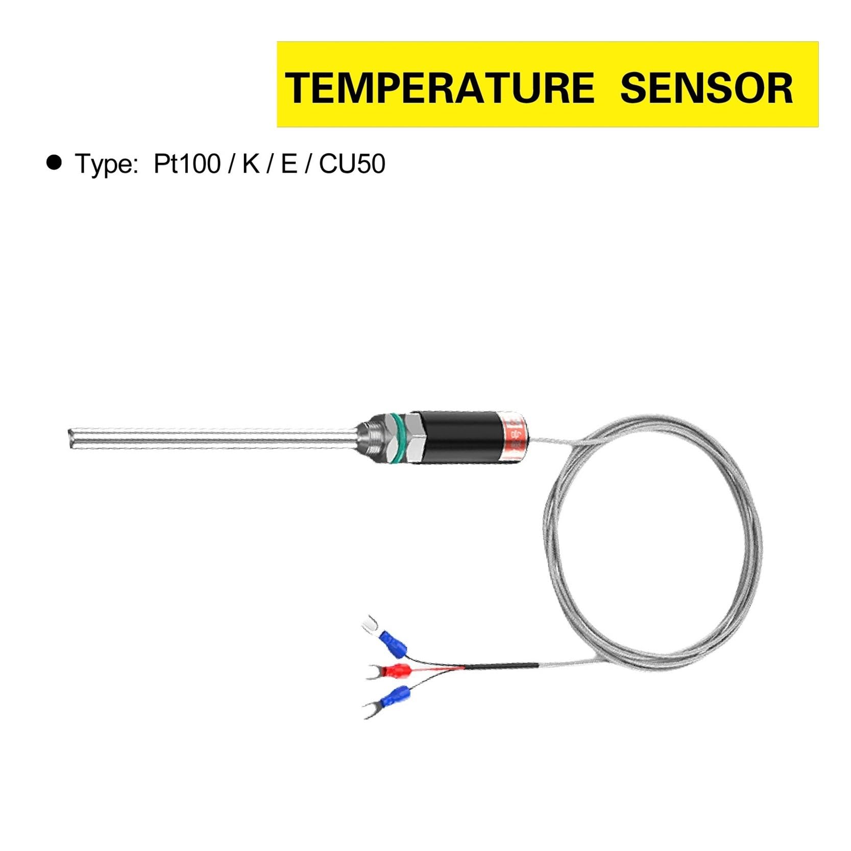 Sensor de temperatura impermeable de acero inoxidable Sensor de temperatura de superficie de termopar(PT100 500MM)