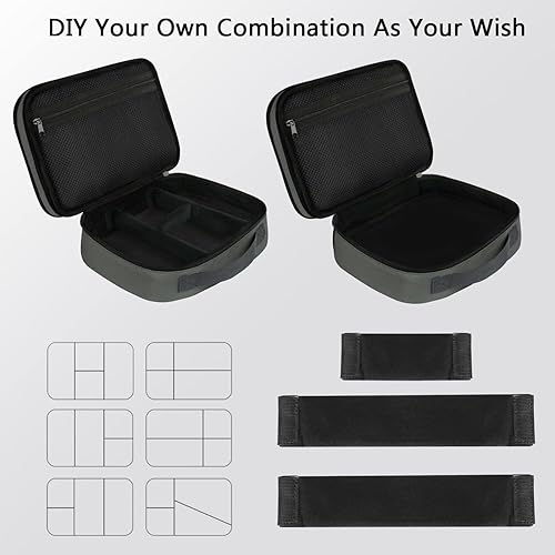 Miniatura 6 de Bolsa organizadora de cables, estuche organizador de cables universal de viaje, bolsa de accesorios duradera con asa, pequeña bolsa de transporte