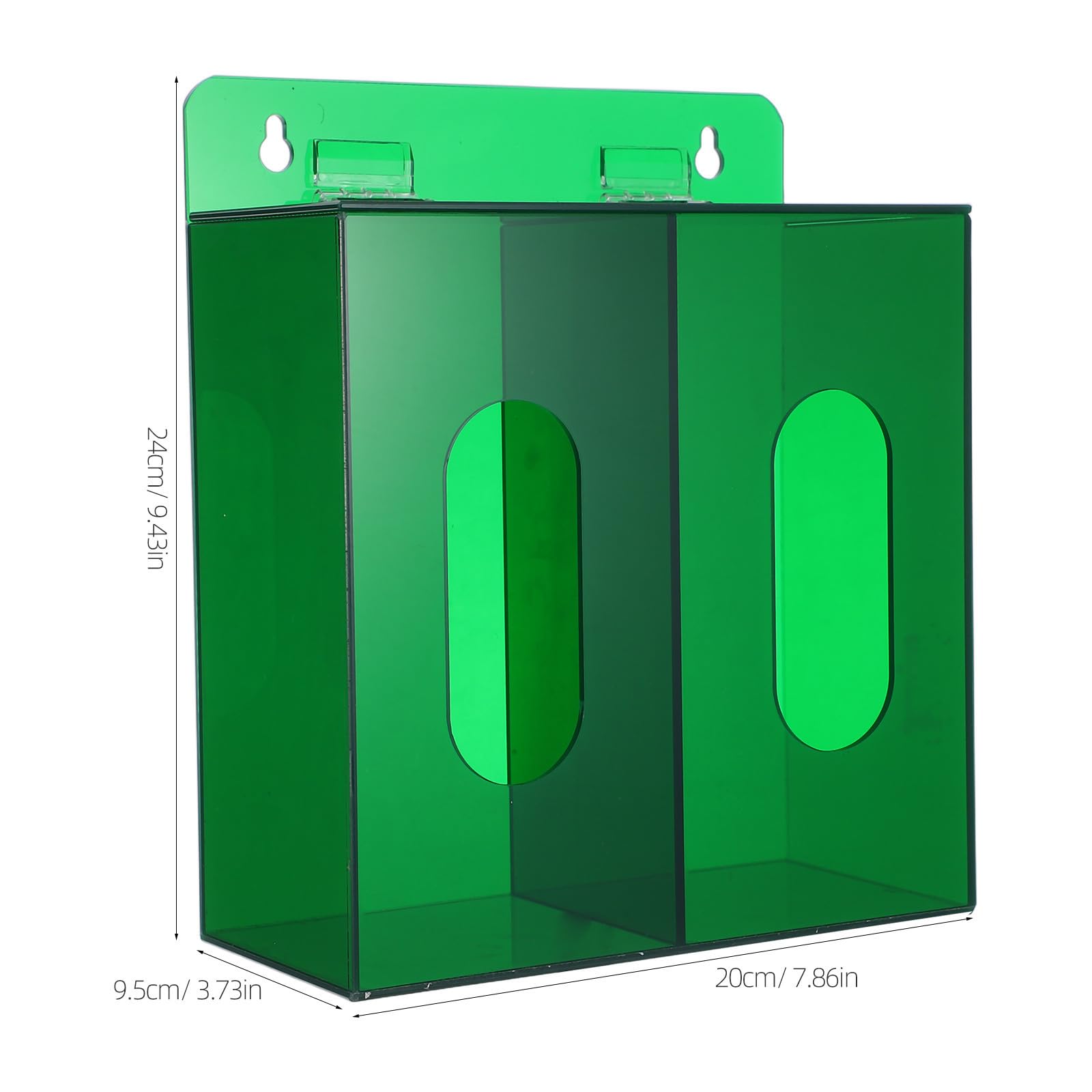 POPETPOP Scatola Porta Mascherine con Supporto da Parete in Acrilico e Porta Guanti Design Compatto e Resistente per Organizzazione Efficiente