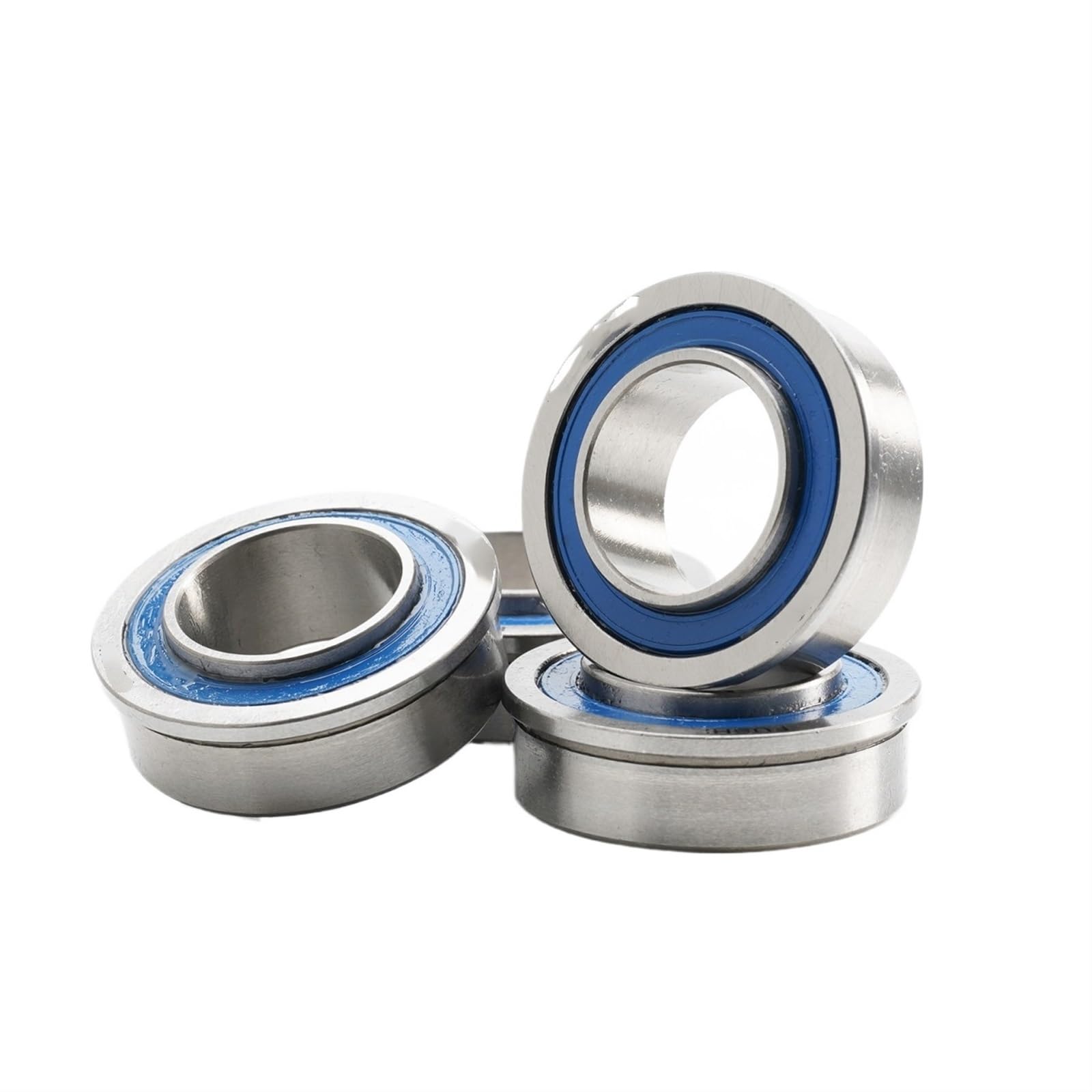 Deep Groove Double Rubber Seal Bearings 4pcs F6003-20-2RS 20 * 35 * 11mm Flange Ball Bearings Garden Cart Wheel Bearing