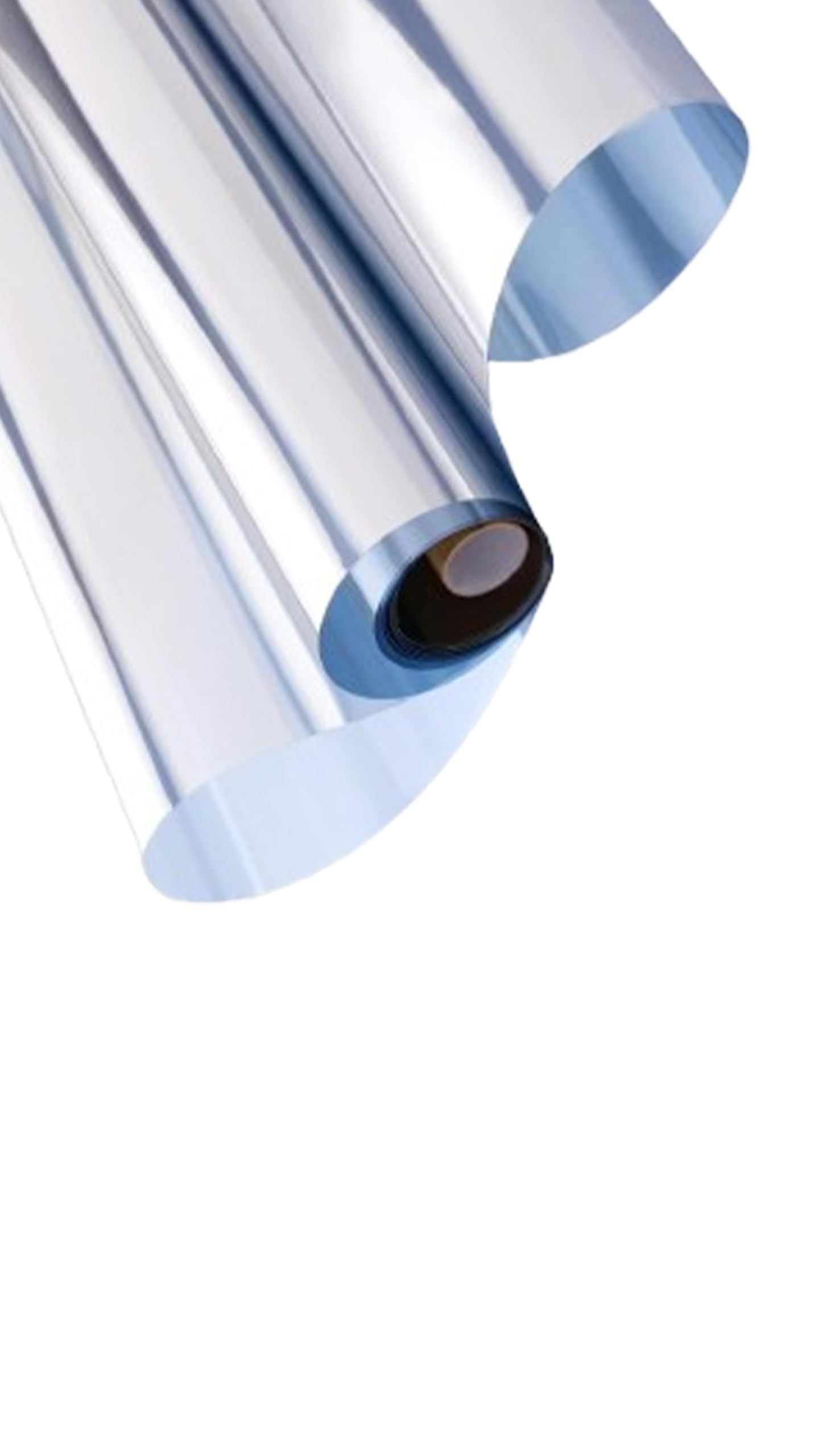 Premium Silver Daytime Privacy Window Film - Non-Adhesive Reflective Mirror Tint for Home and Office - Sun Blocking Glass Film - Size: 23.6x39.4 inches