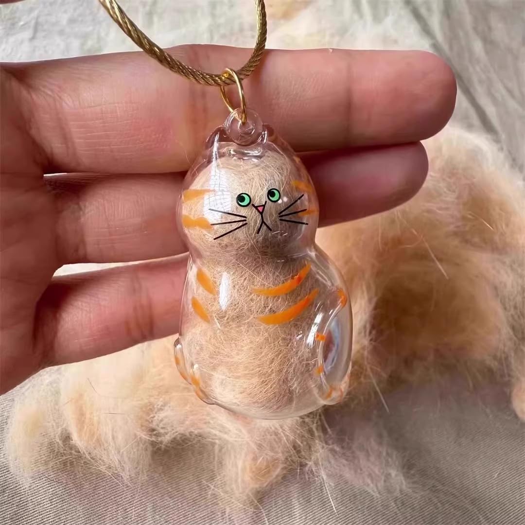 ひまうい様　8.5 猫B　レジンヘアゴム キーホルダー　クリア　夏彩花 Amazon.co.jp: ペット 猫型収納ボックス カプセルトイ ペンダント 1/6