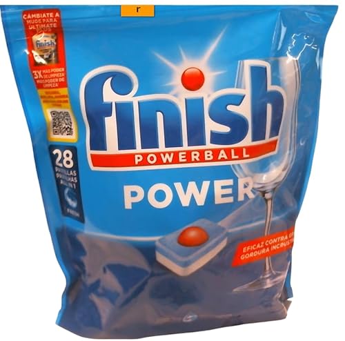 Pastillas Para Lavavajillas Finish Todo en Uno Regular (28 Dosis)