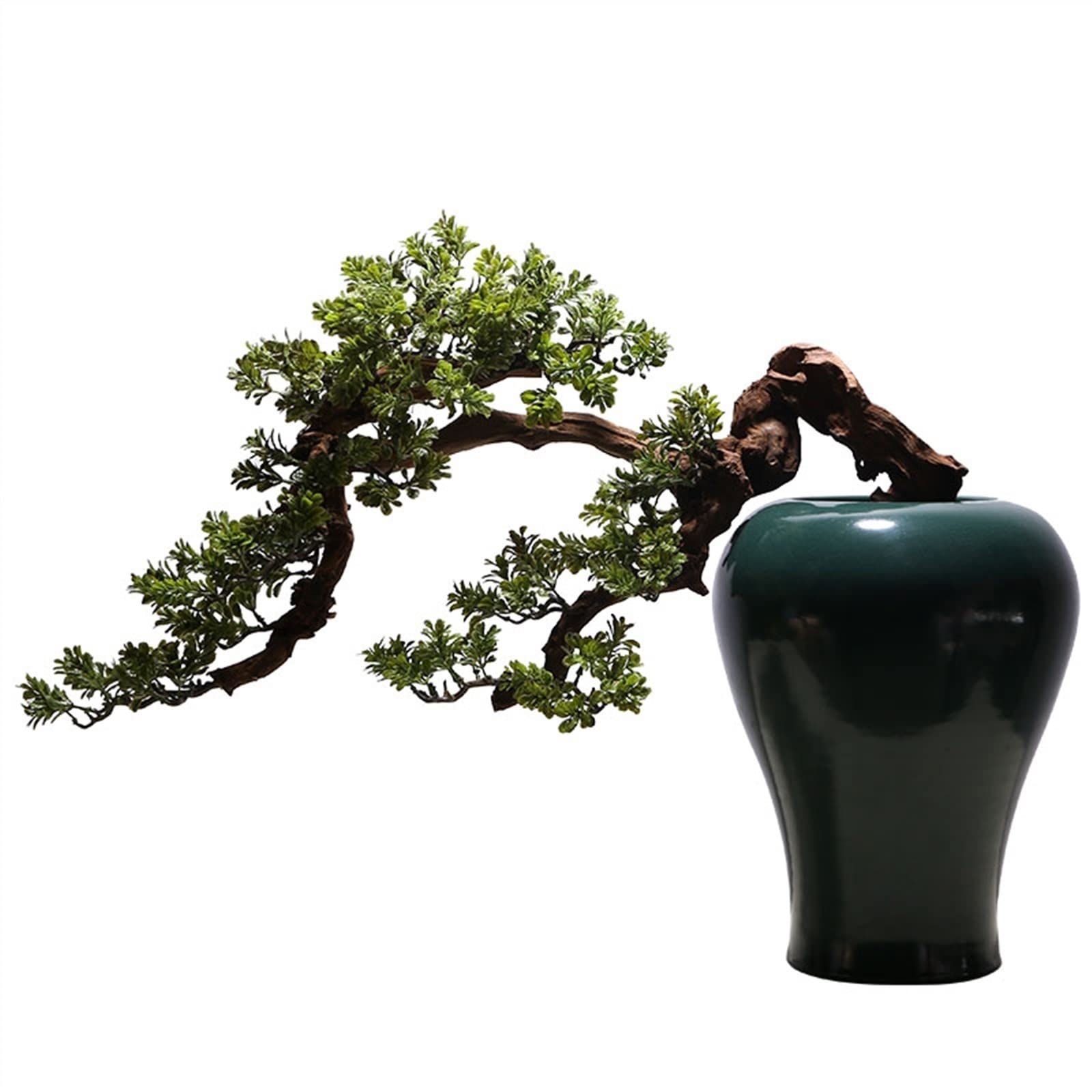 SWENEEN Home Fake Plants Artificial Bonsai Tree Indoor Faux Plants Decor With Ceramic Pots,Potted Bonsai Tree For Home Desktop Potted Decoration Artificial Bonsai Decoration,