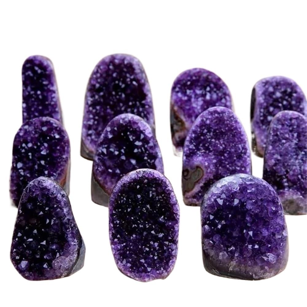 AARTERZZA 1pc 900-1000g Amethyst Cluster Ornaments Crystals Room and Office Decorations