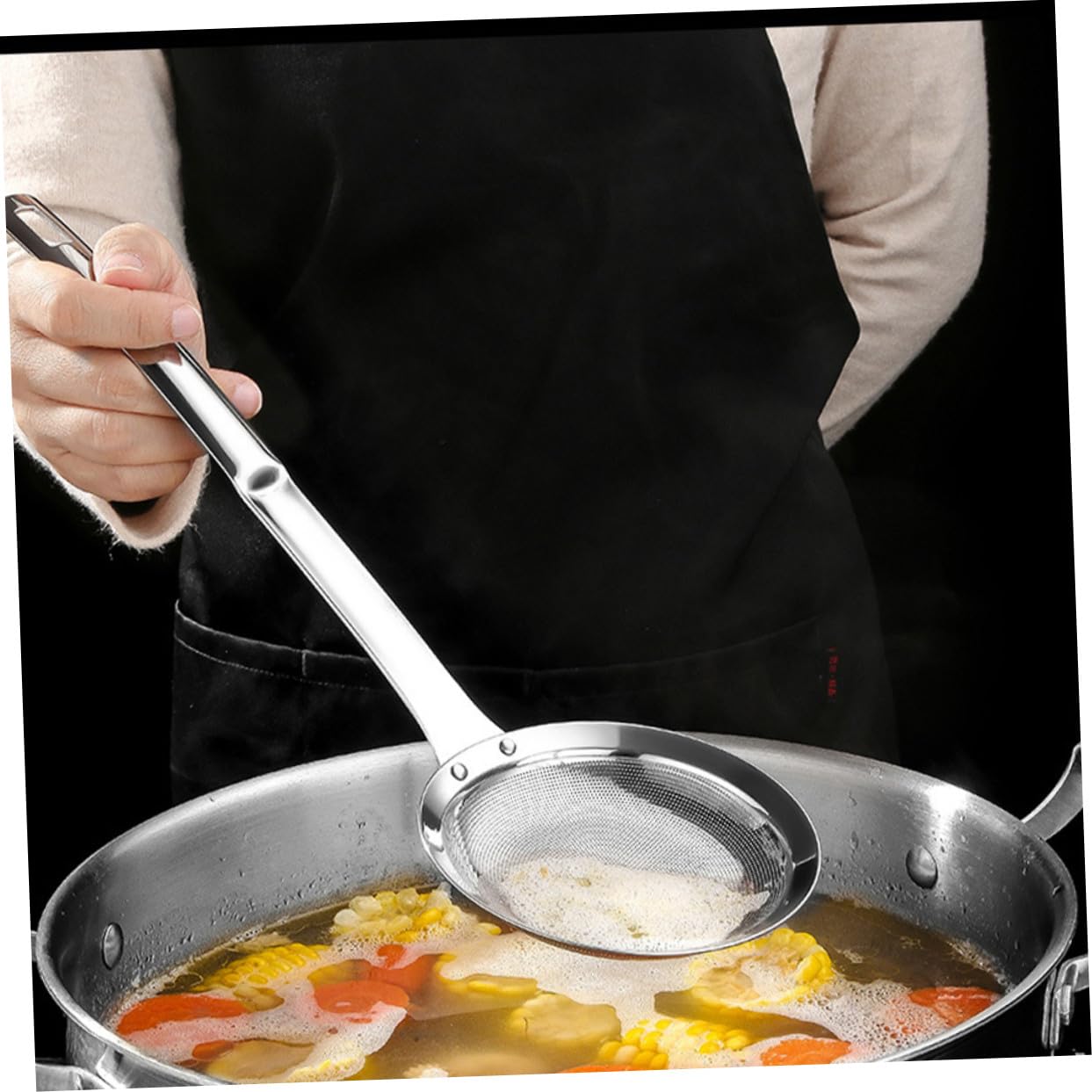 3 Stück Feinmaschiges Edelstahlsieb Küchenfilter Küchensieb Mehlsieb Für Sieben Von Saft Mehl Und Gewürzen