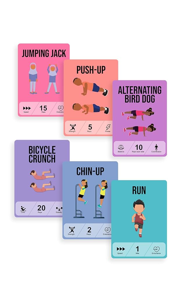 amazon-com-sweat-deck-kids-edition-workout-cards-sports-outdoors for Free Printable Exercise Cards For Preschoolers Amazon.com: Sweat Deck Kids Edition Workout Cards : Sports & Outdoors for Free Printable Exercise Cards For Preschoolers