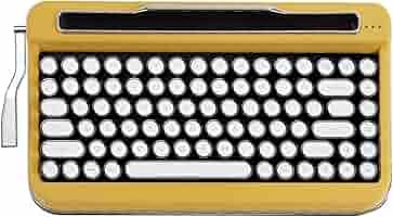 PENNA タイプライター風キーボード　マスタードイエロー Amazon.co.jp: アイアス タイプライター風レトロキーボードPENNA