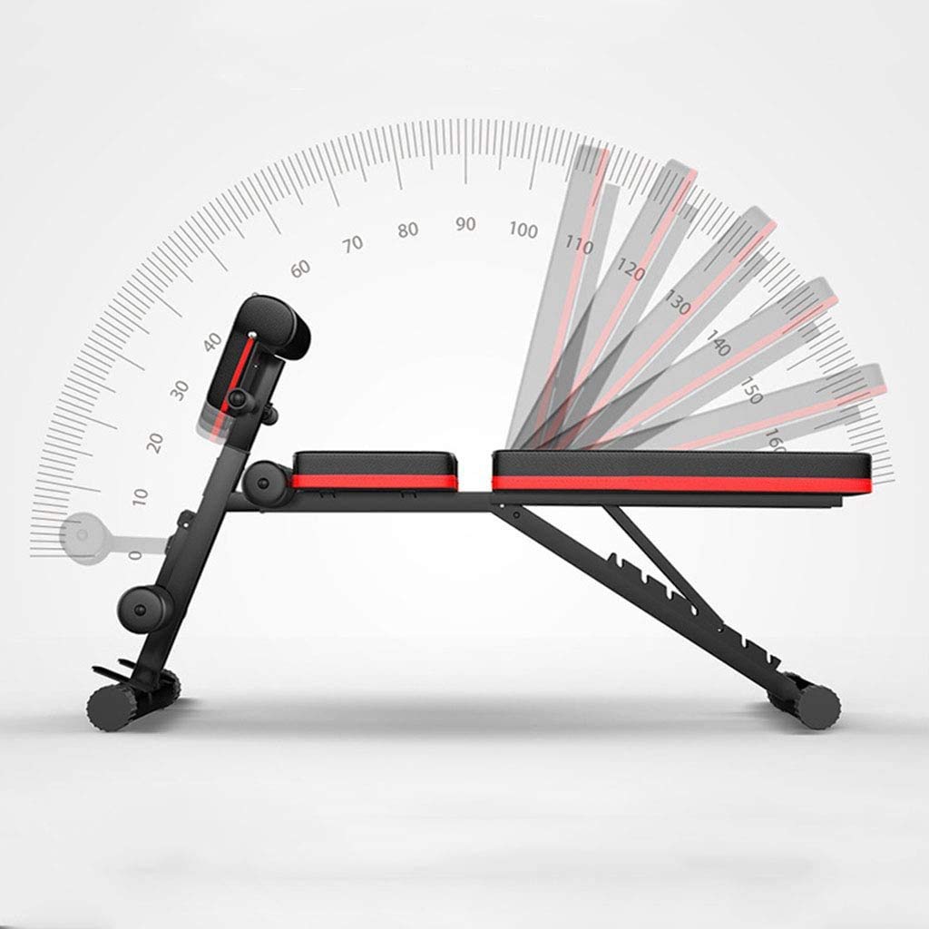 Panca Pesi Regolabile, Panca con manubri, Regolabile - Panche Pesi utili per l'allenamento di Tutto Il Corpo, Panca Pieghevole inclinata/declinata per Palestra di casa