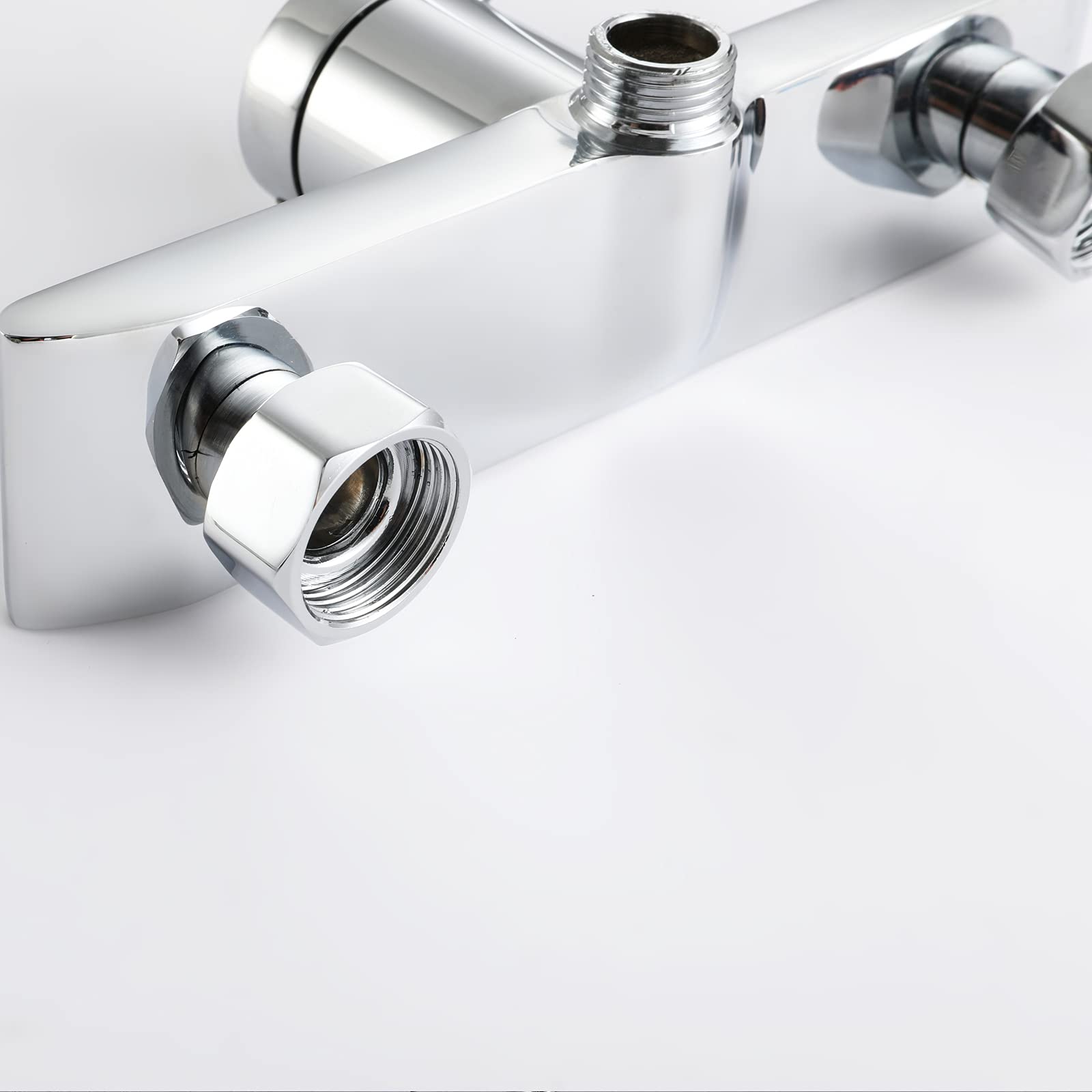 Grifo de Ducha grifos baño con Cabezal Ducha Mano, Montaje en Pared, Grifo Mezclador bañera baño una Sola manija, Grifo llenado bañera latón para renovación baño